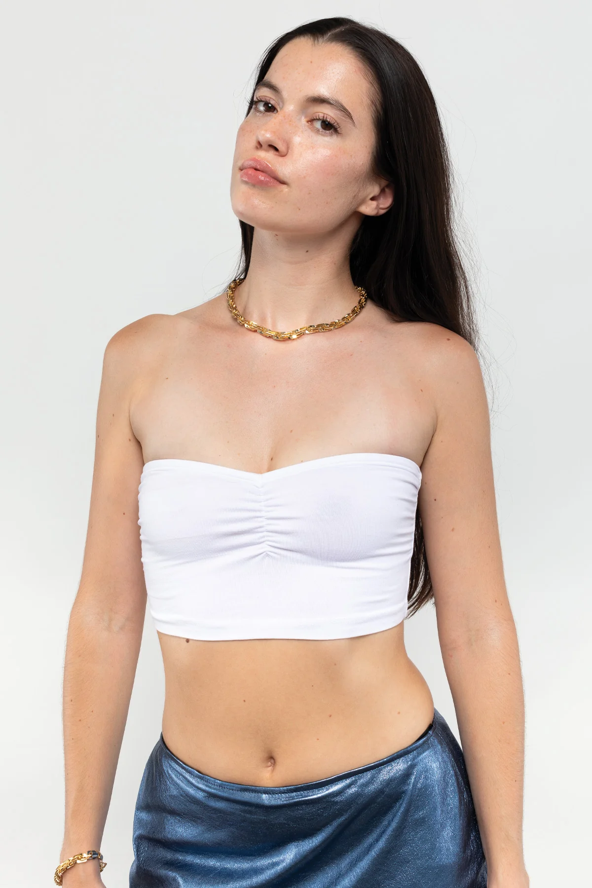 8337GD - Garment Dye Ruched Front Tube Top - Image 13