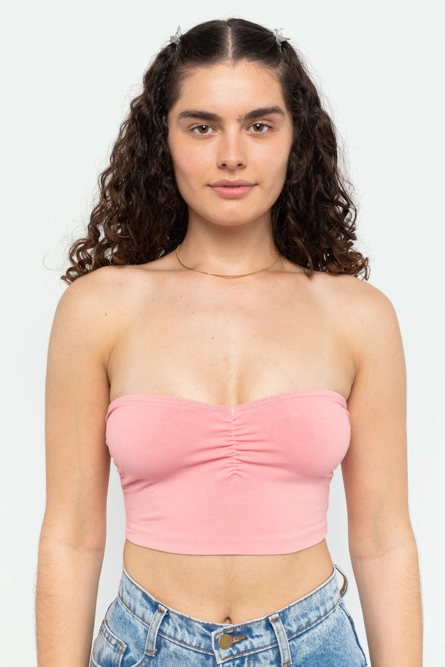 8337GD - Garment Dye Ruched Front Tube Top - Image 14