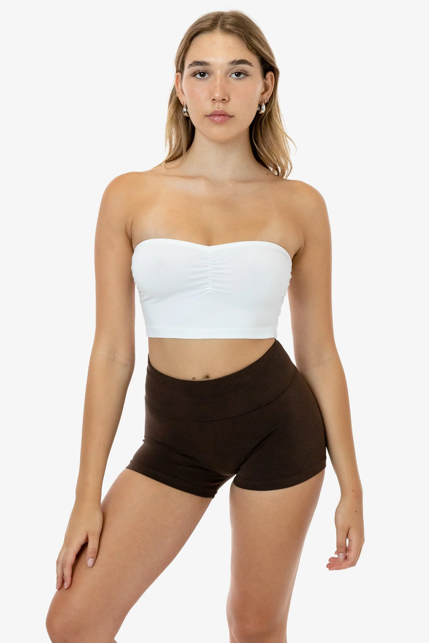 8337GD - Garment Dye Ruched Front Tube Top - Image 3