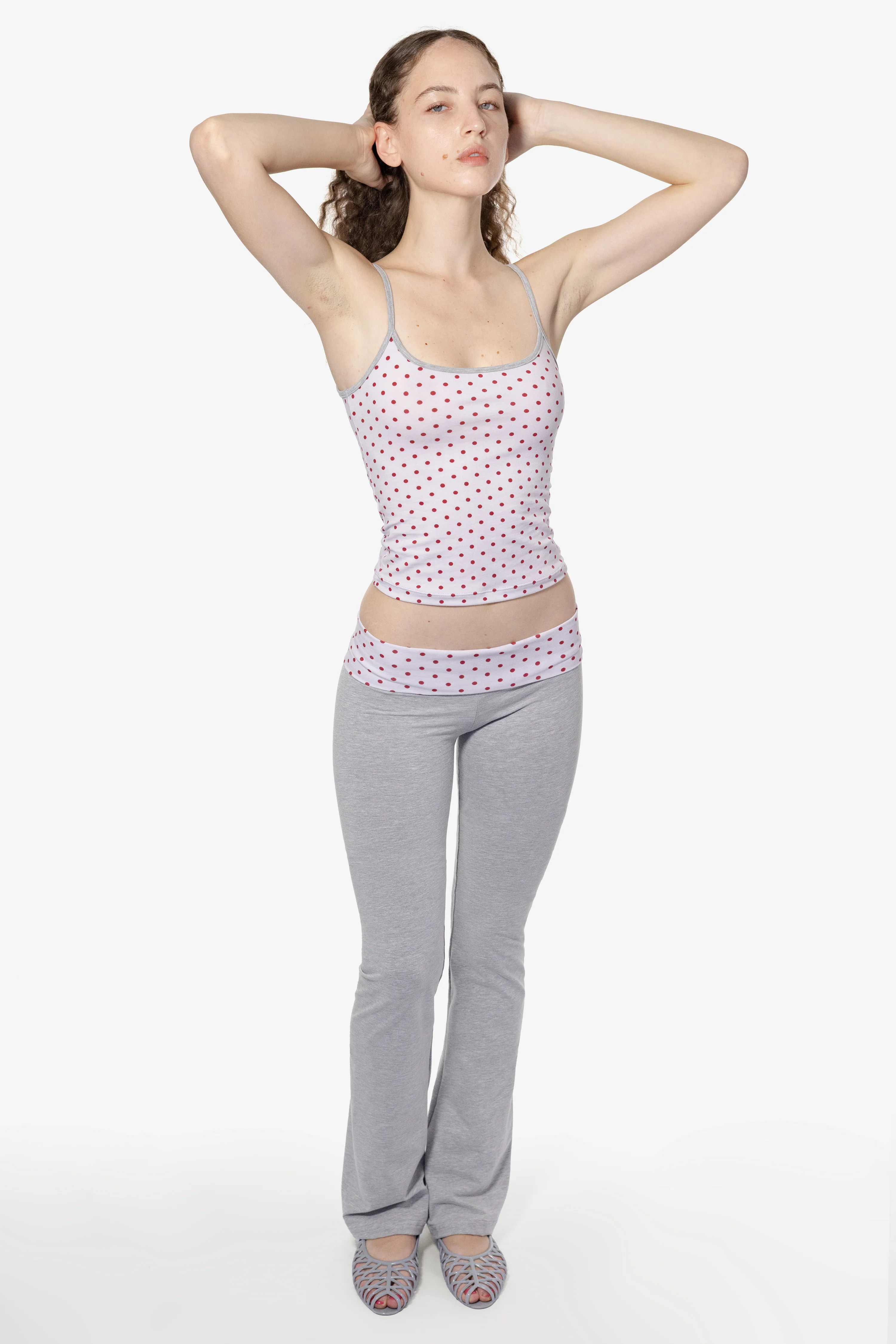 83500P - Cotton Spandex Printed Contrast Yoga Legging - Image 4