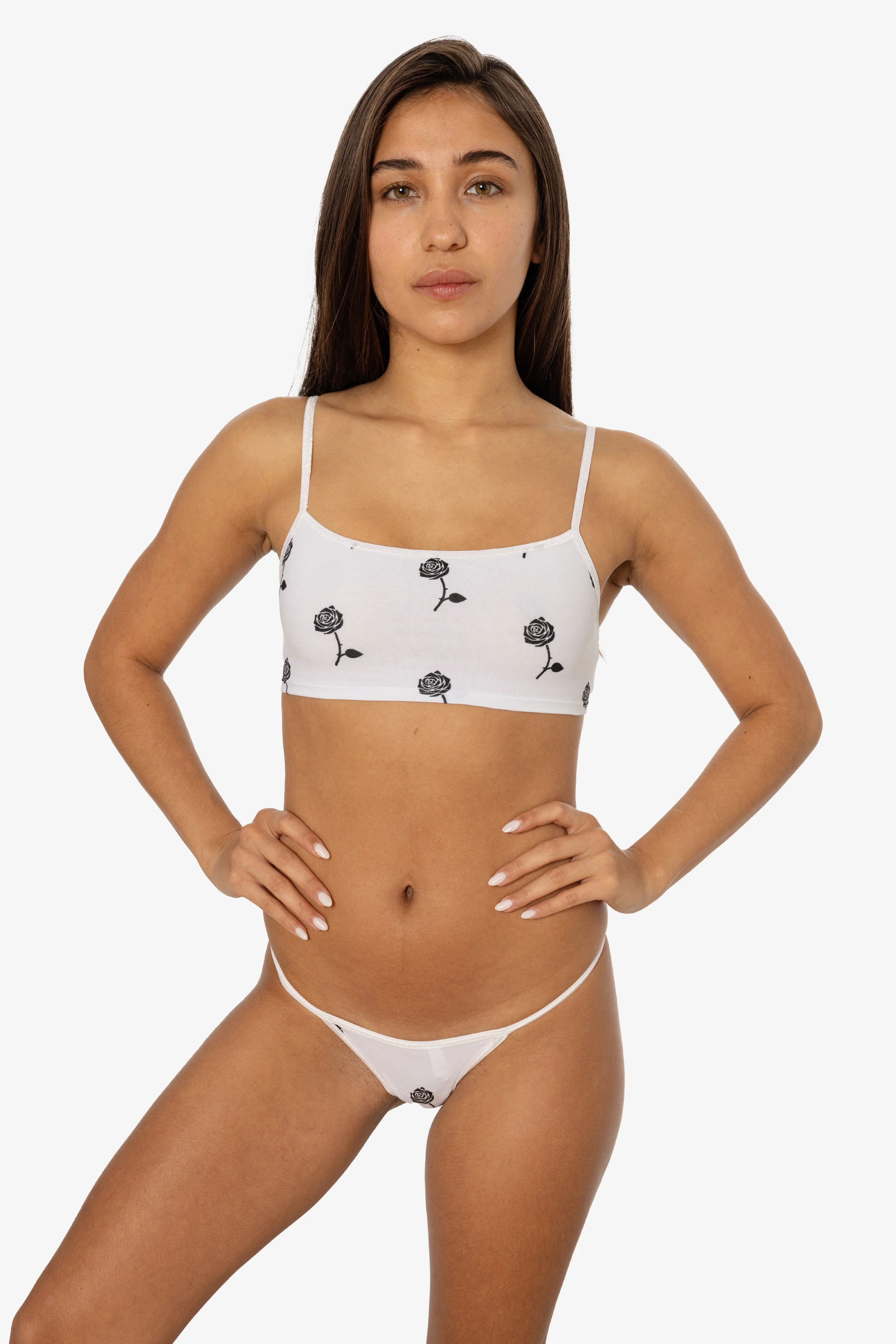 8370P - Printed Spaghetti Crop Top - Image 11