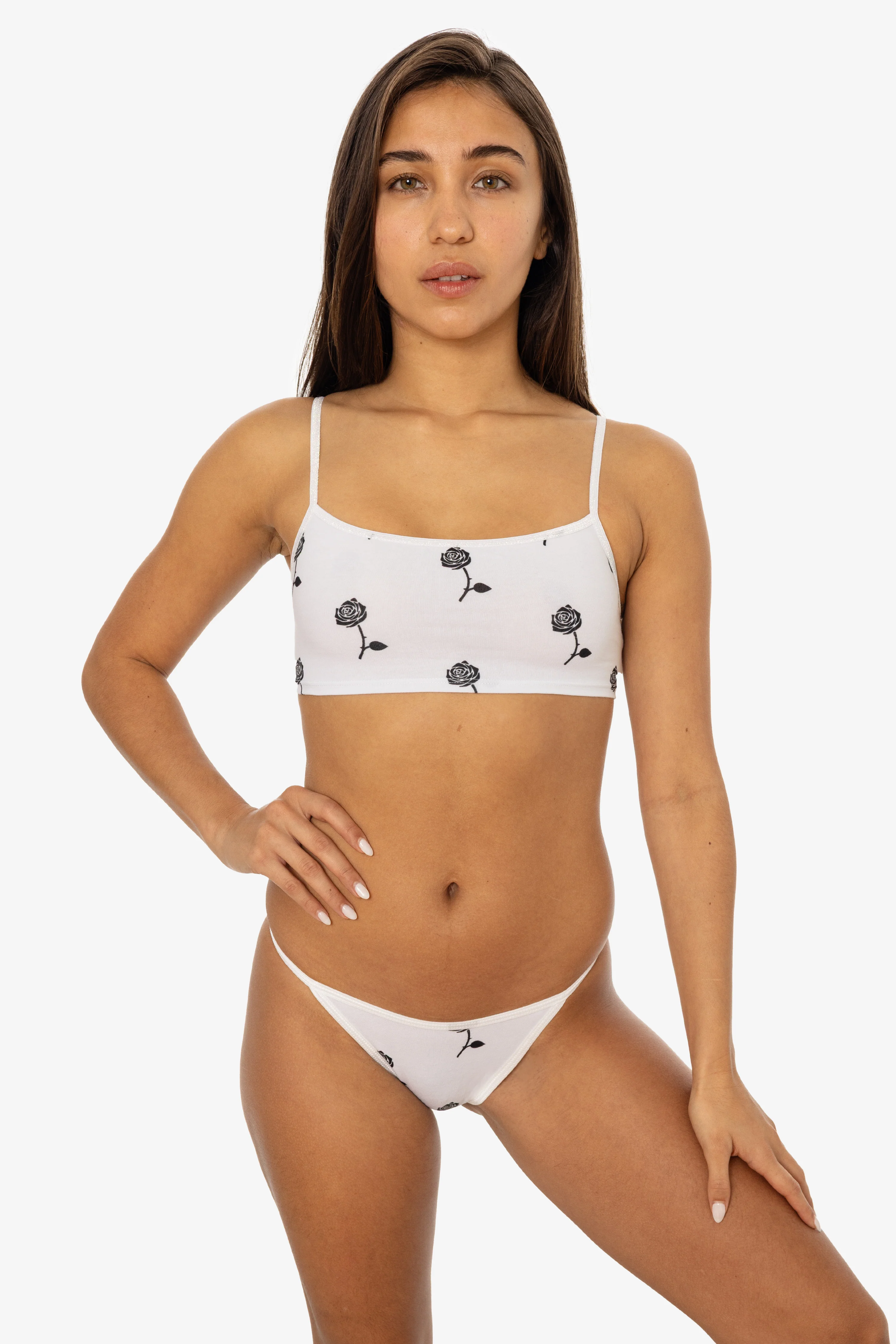 8370P - Printed Spaghetti Crop Top - Image 13