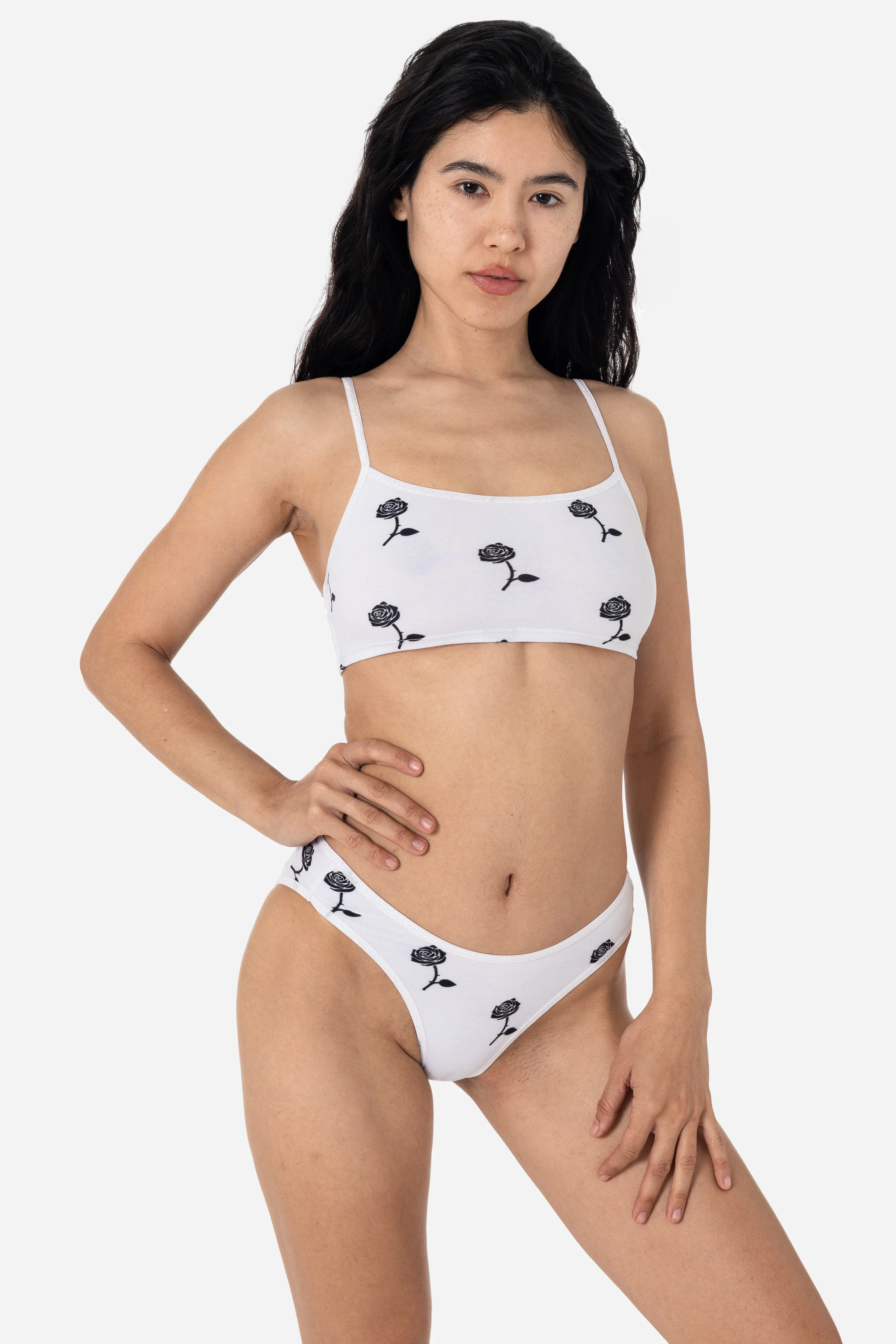 8370P - Printed Spaghetti Crop Top - Image 20