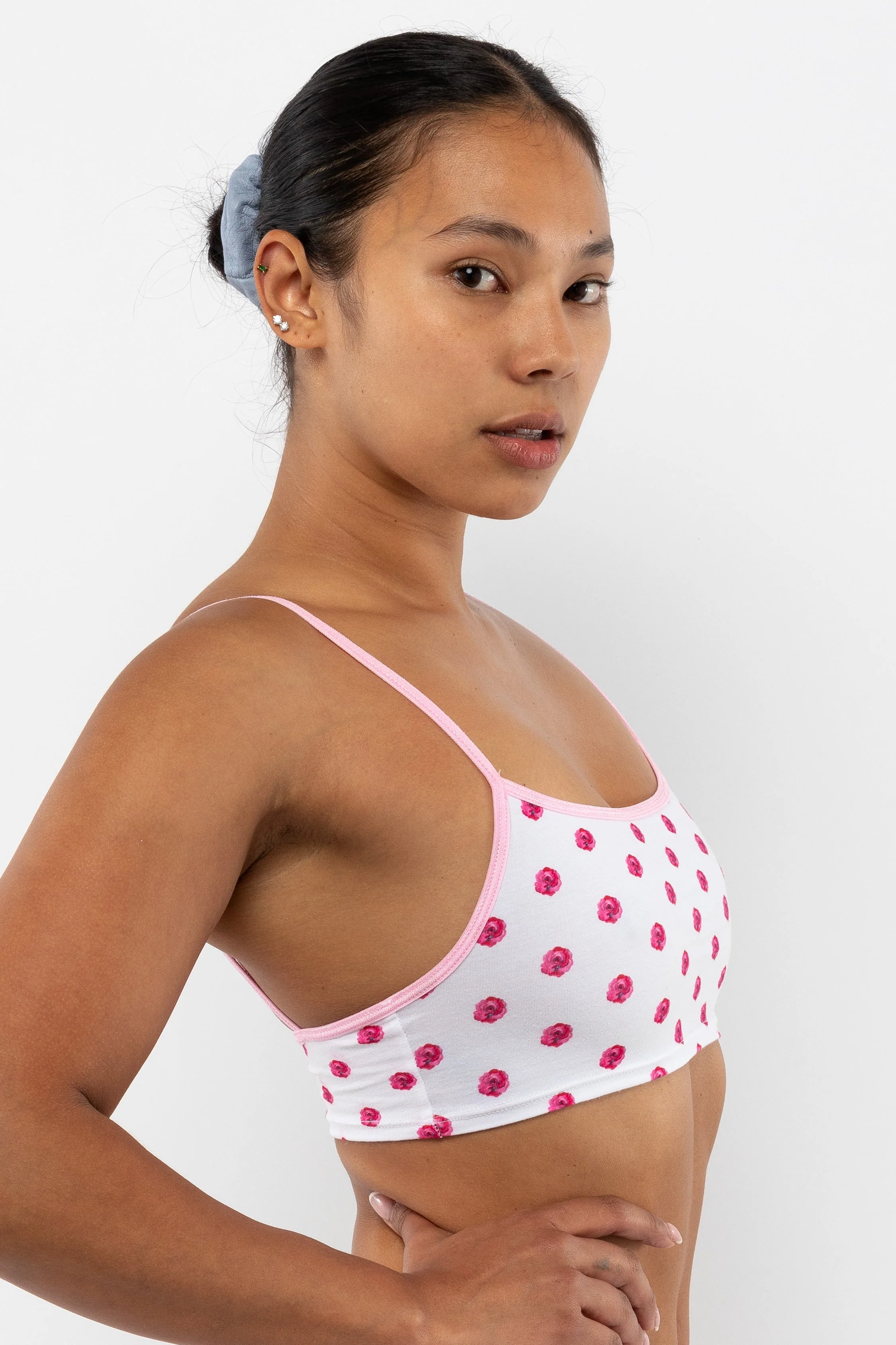 8370P - Printed Spaghetti Crop Top - Image 32