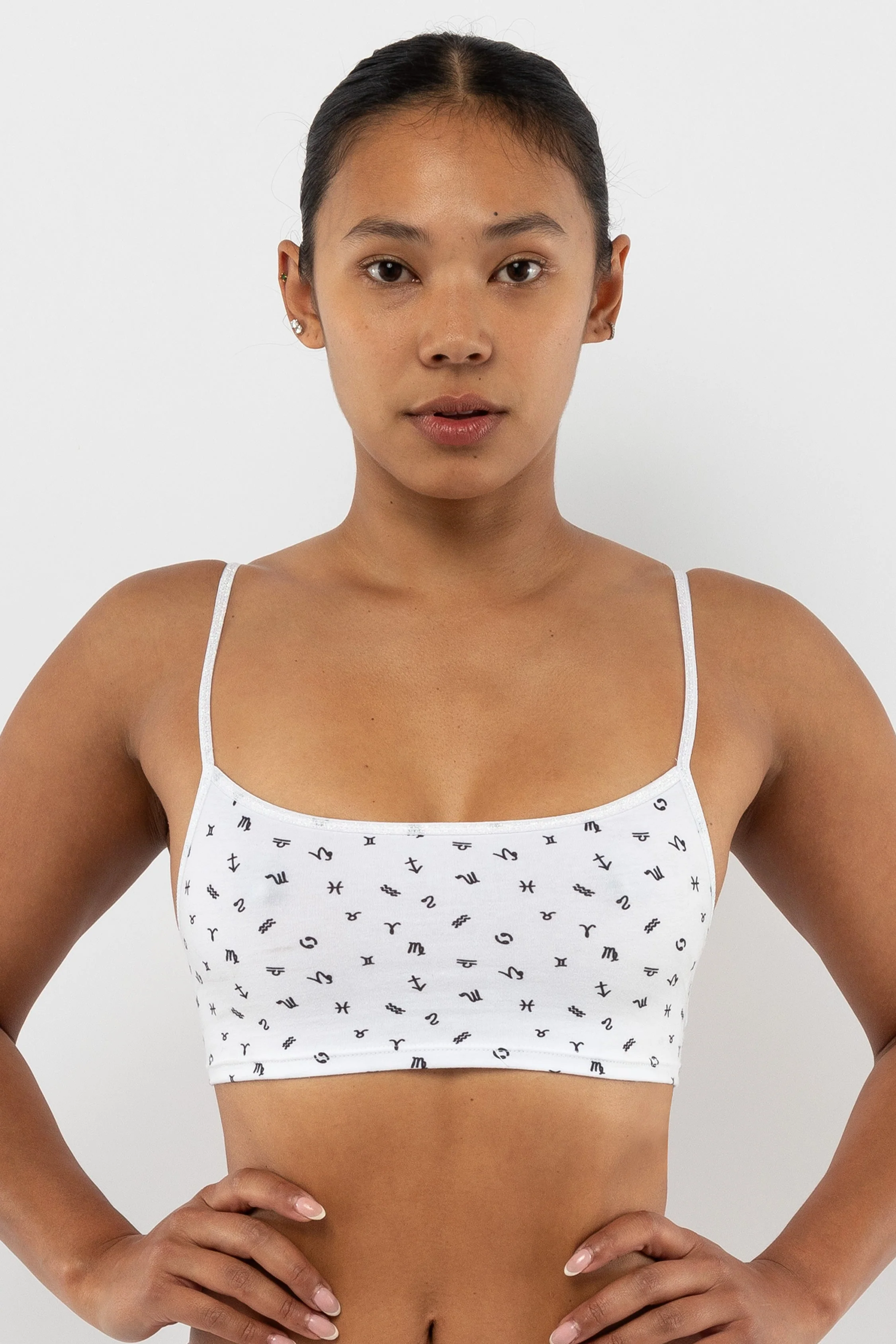 8370P - Printed Spaghetti Crop Top - Image 33