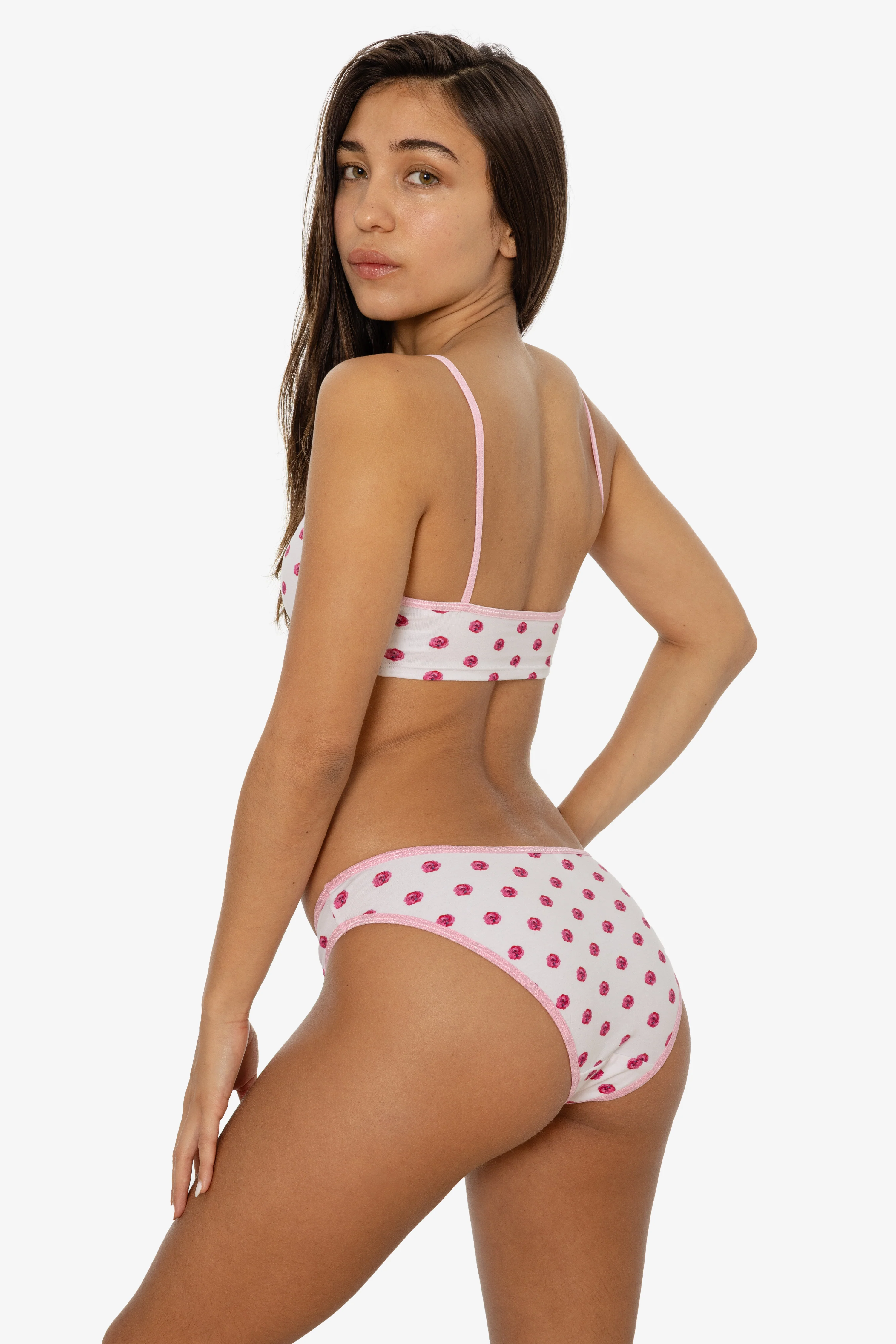 8370P - Printed Spaghetti Crop Top - Image 5