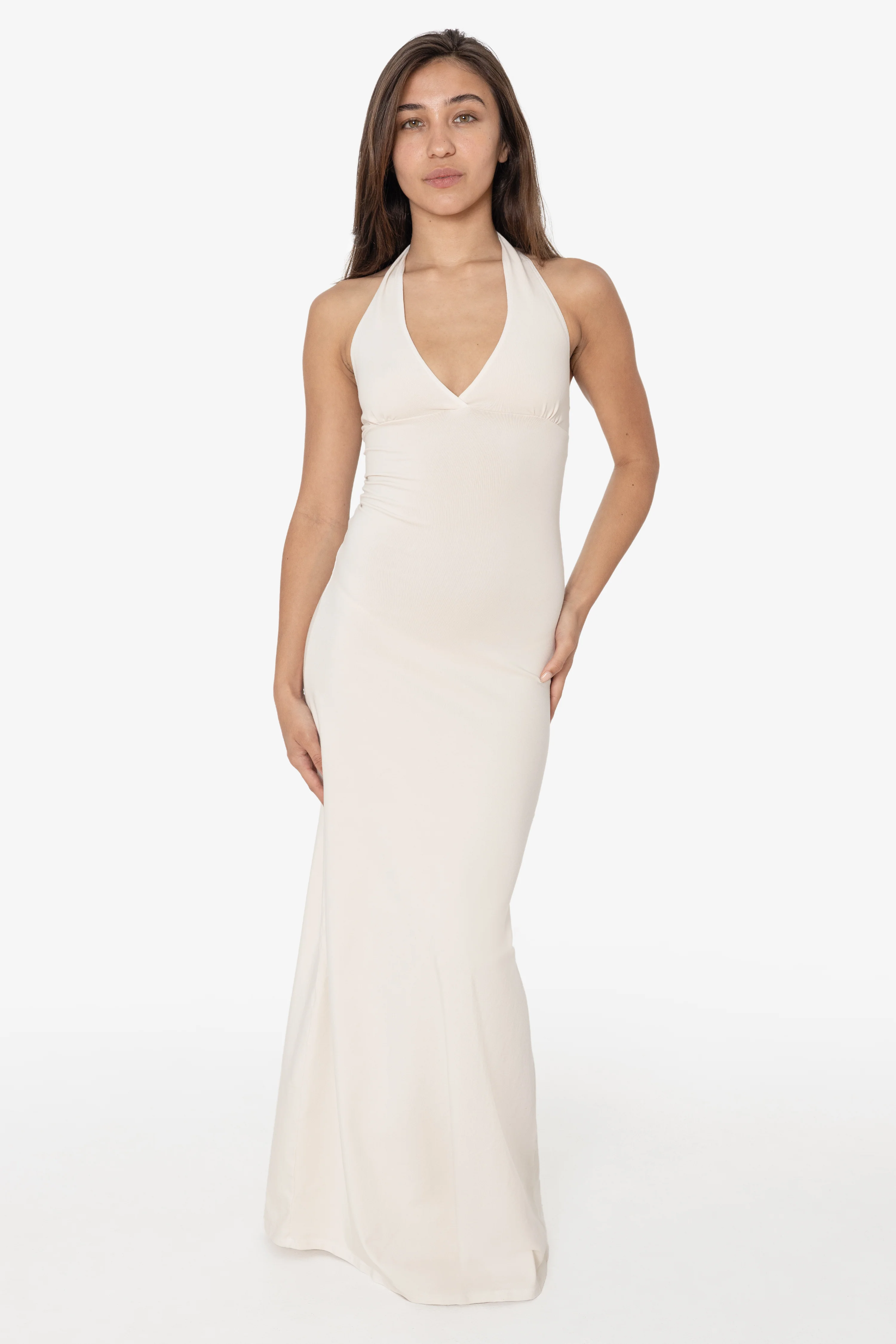 8374 - Cotton Spandex Halter Maxi Dress - Image 18