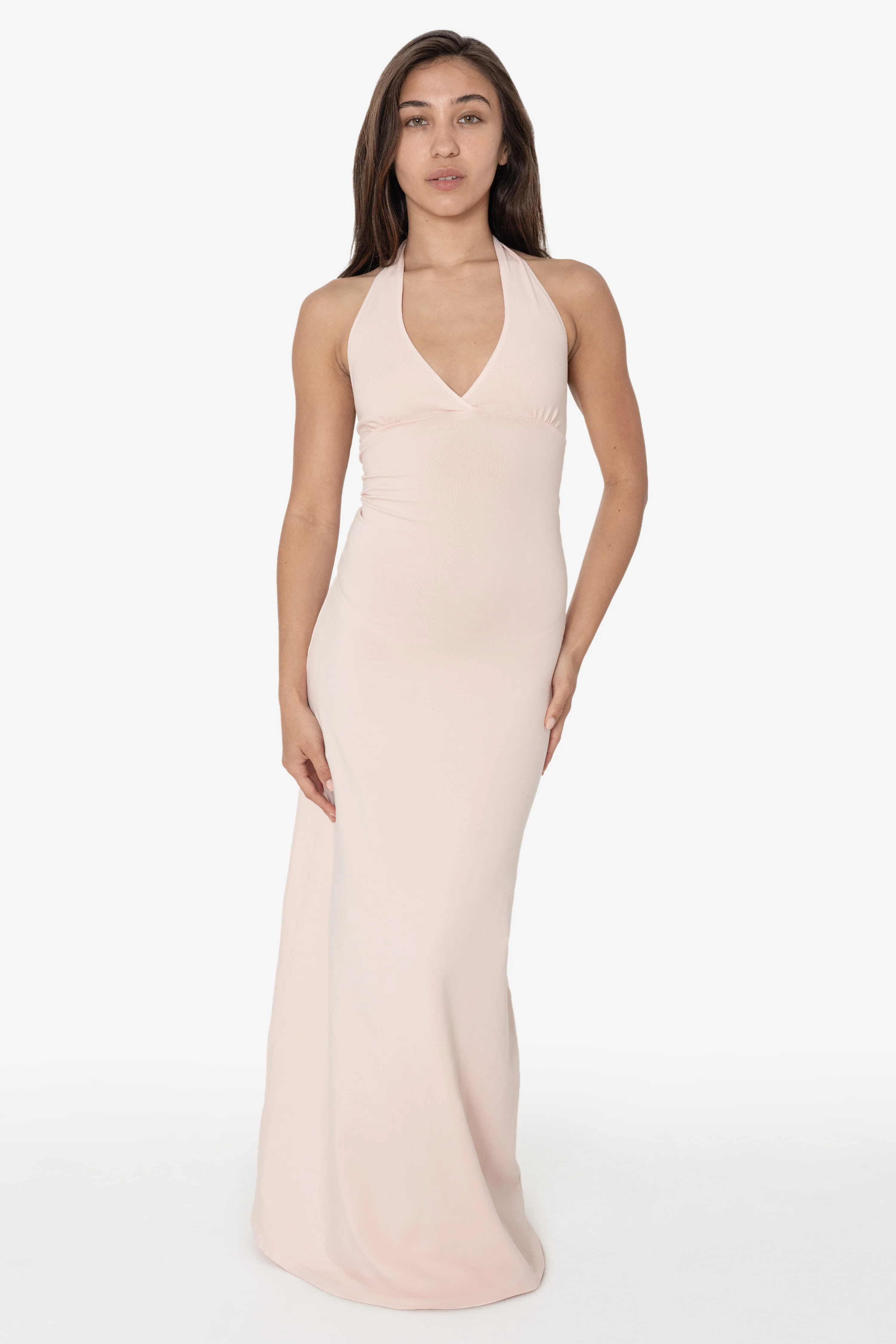 8374 - Cotton Spandex Halter Maxi Dress - Image 20