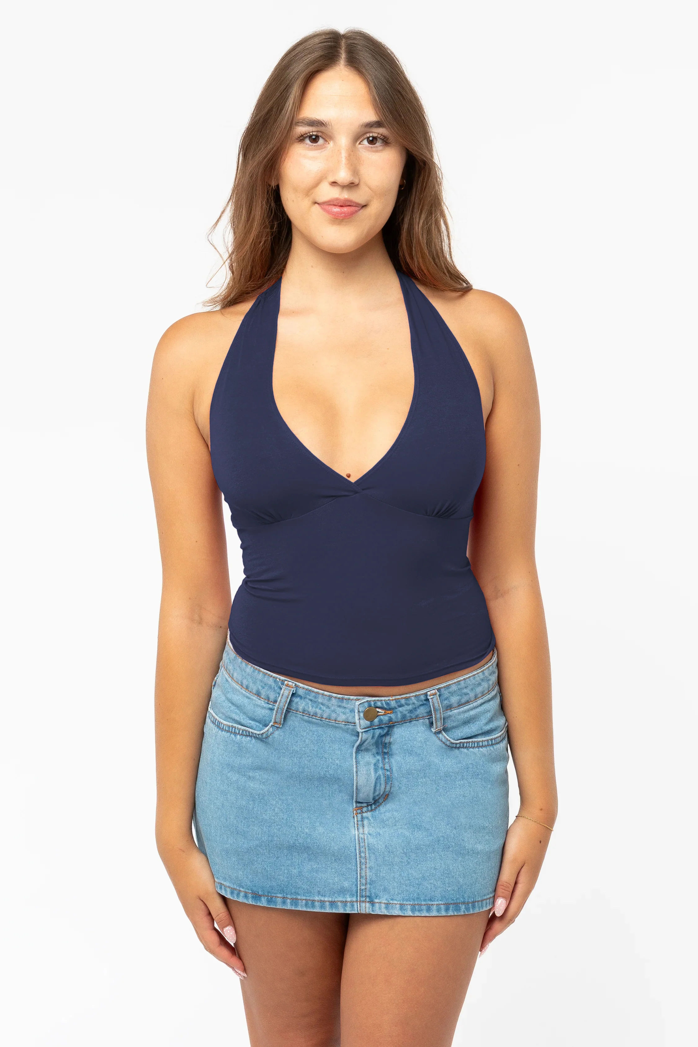 8375 - Cotton Spandex Halter Top - Image 14