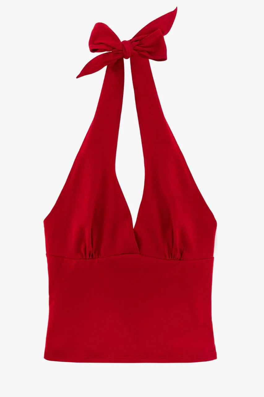 8375 - Cotton Spandex Halter Top - Image 38