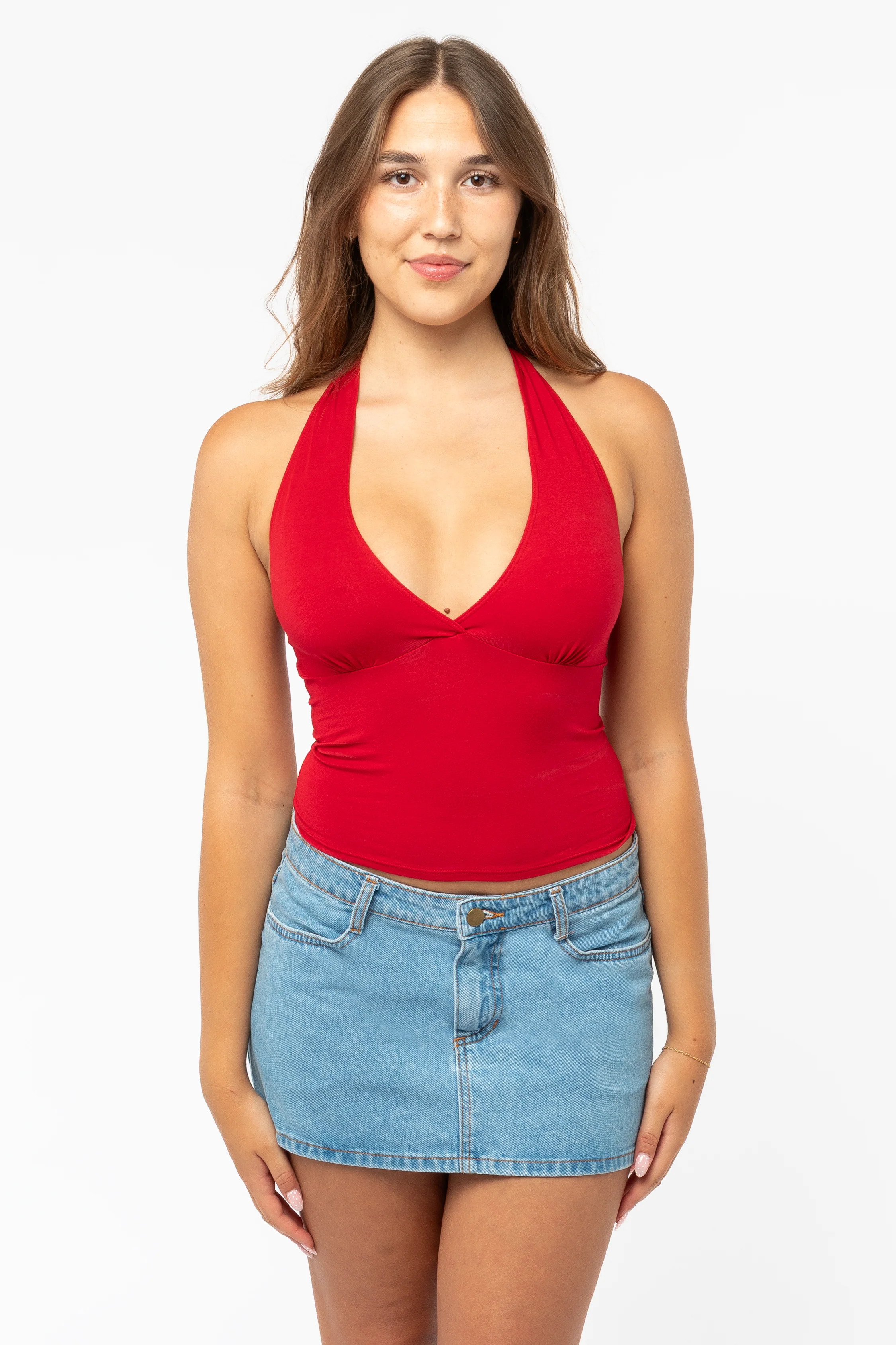 8375 - Cotton Spandex Halter Top - Image 5