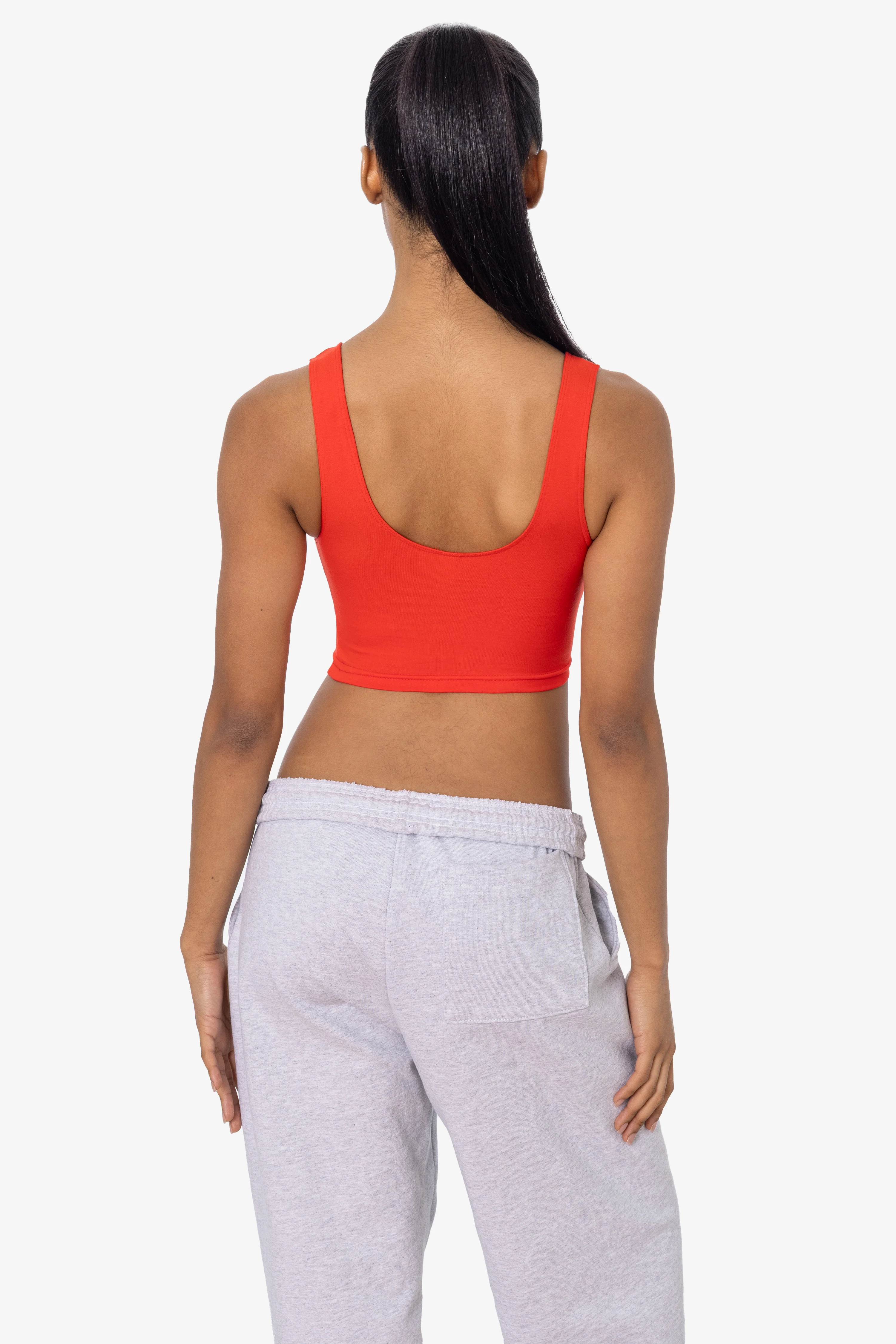 8383 - Cotton Spandex Tank Crop Top - Image 10