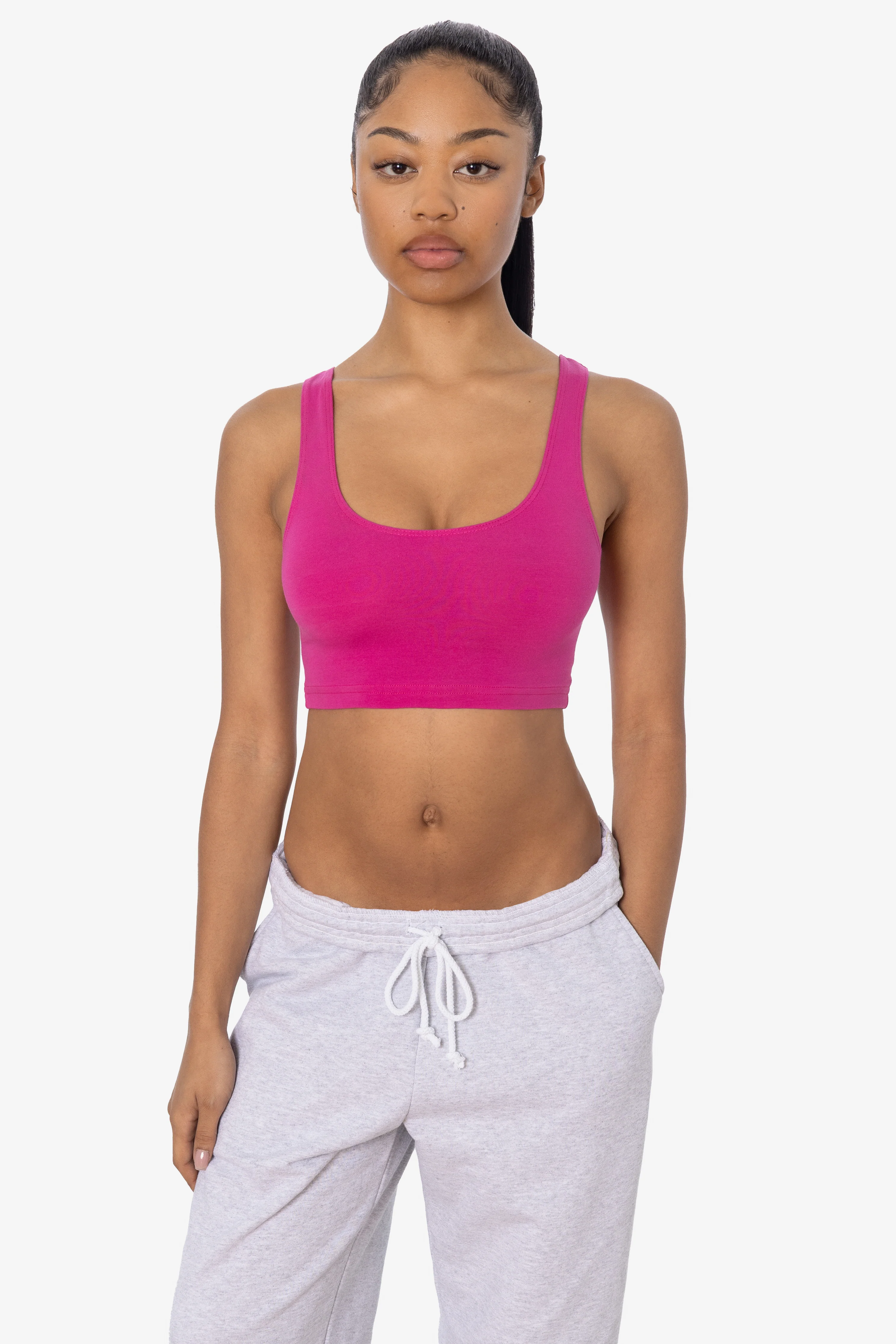 8383 - Cotton Spandex Tank Crop Top - Image 11