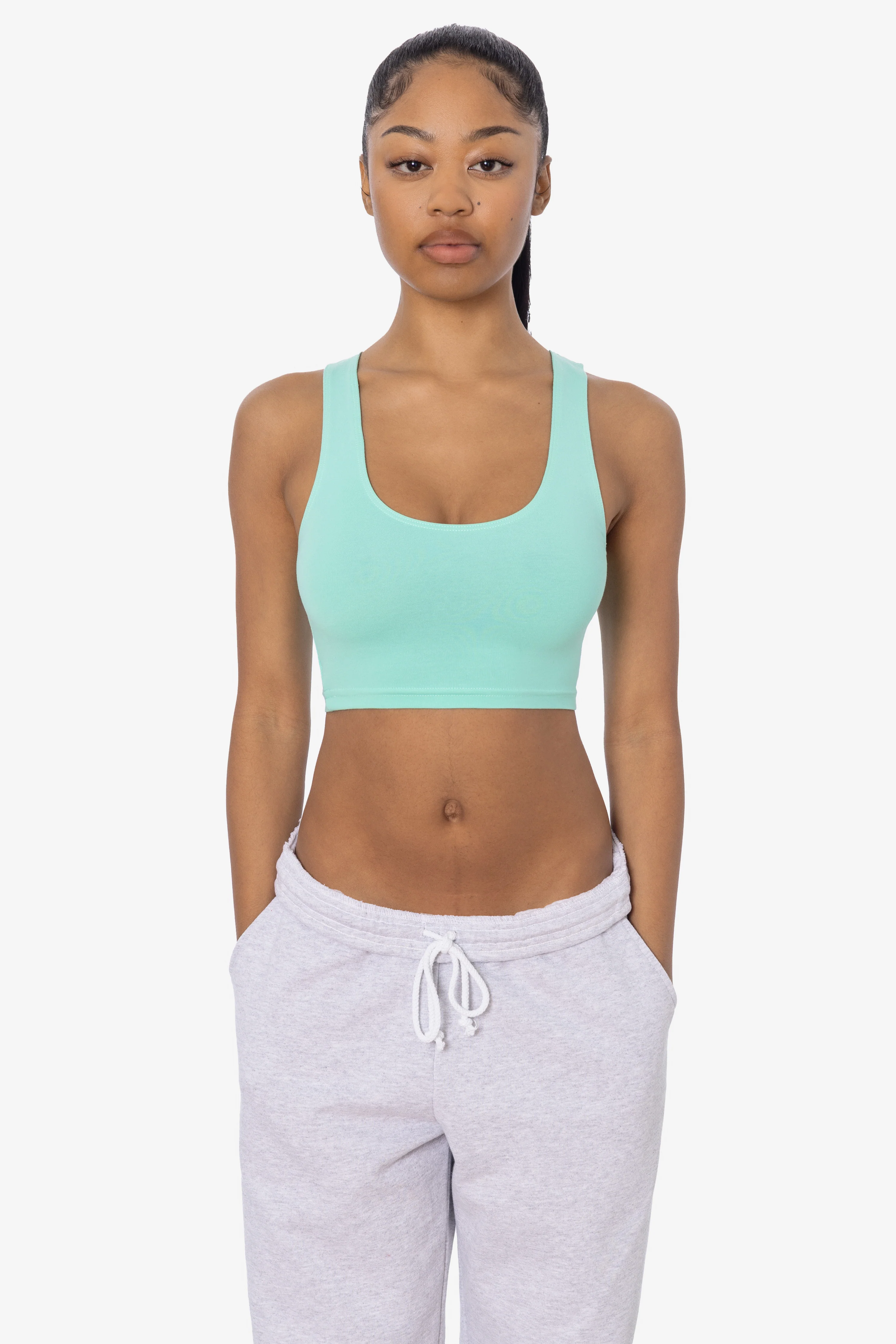 8383 - Cotton Spandex Tank Crop Top - Image 13