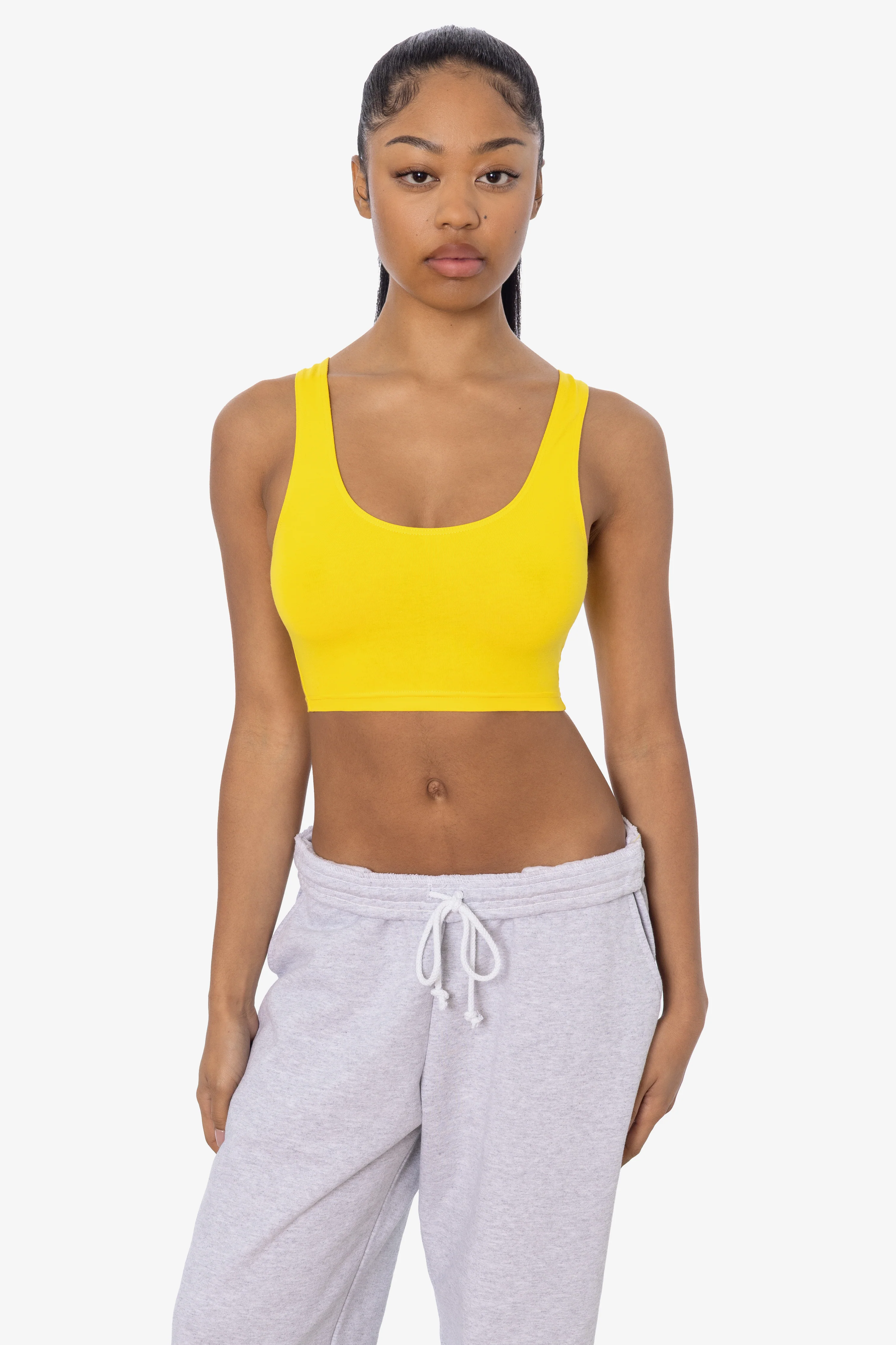 8383 - Cotton Spandex Tank Crop Top - Image 16