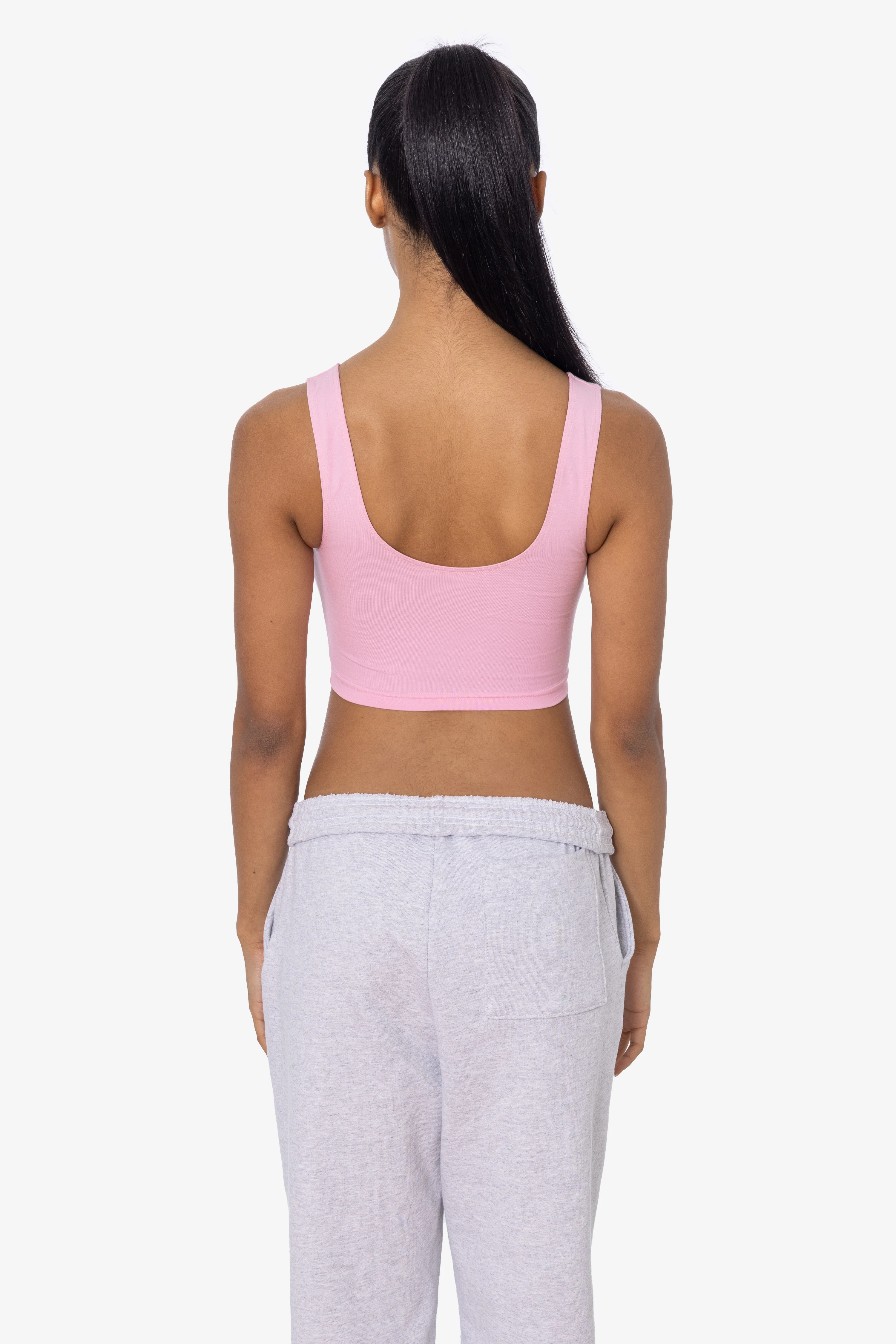8383 - Cotton Spandex Tank Crop Top - Image 22