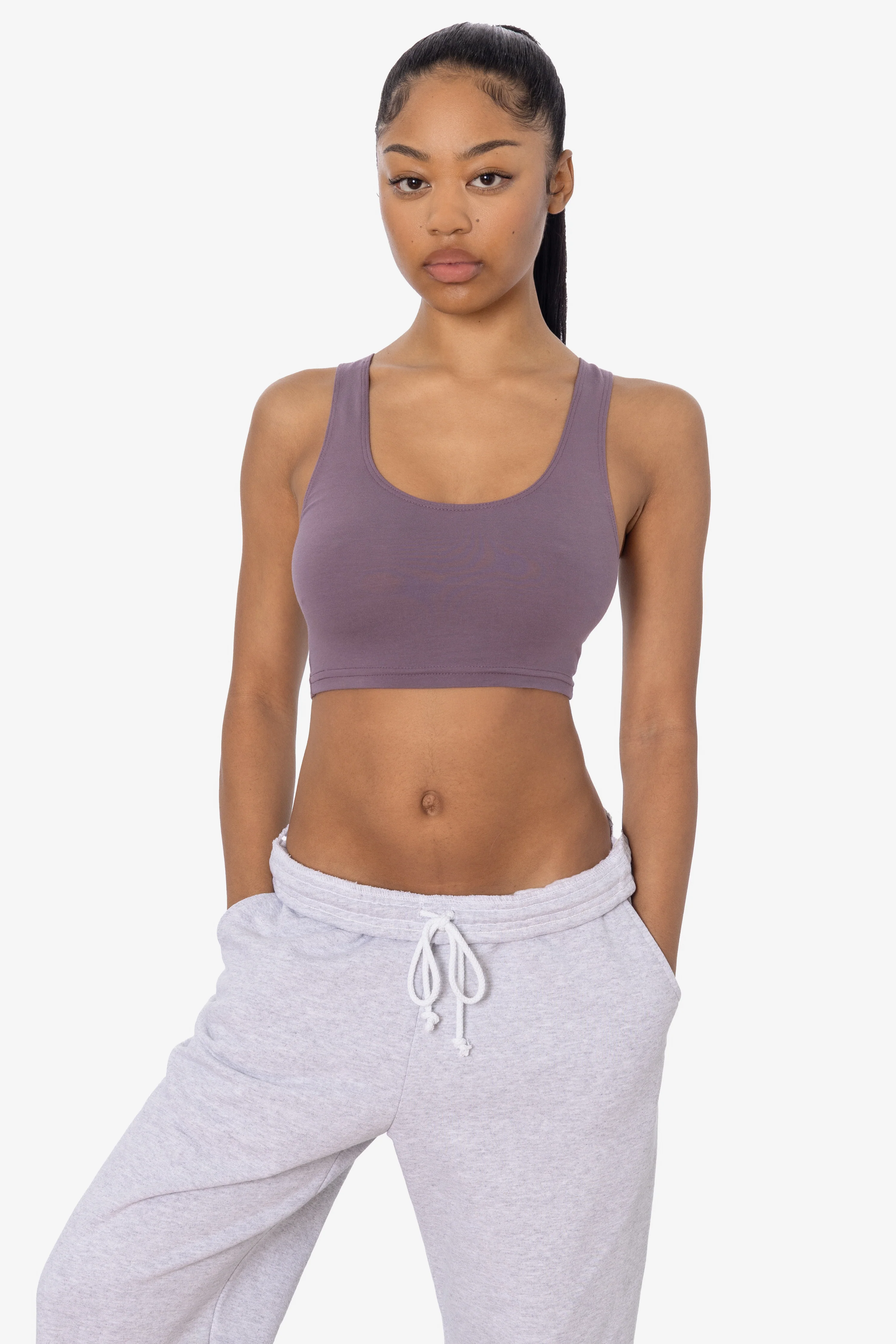 8383 - Cotton Spandex Tank Crop Top - Image 23