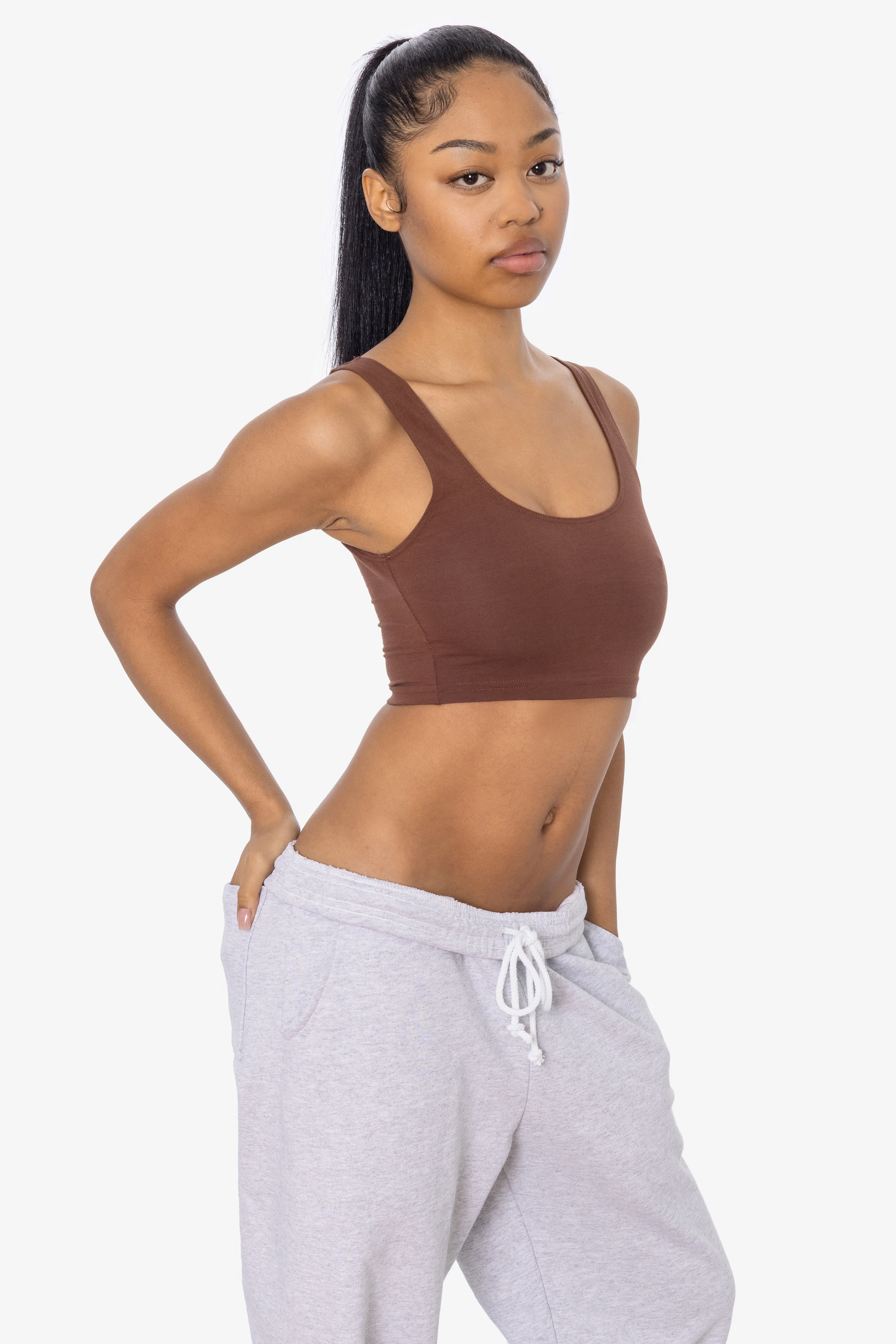 8383 - Cotton Spandex Tank Crop Top - Image 25