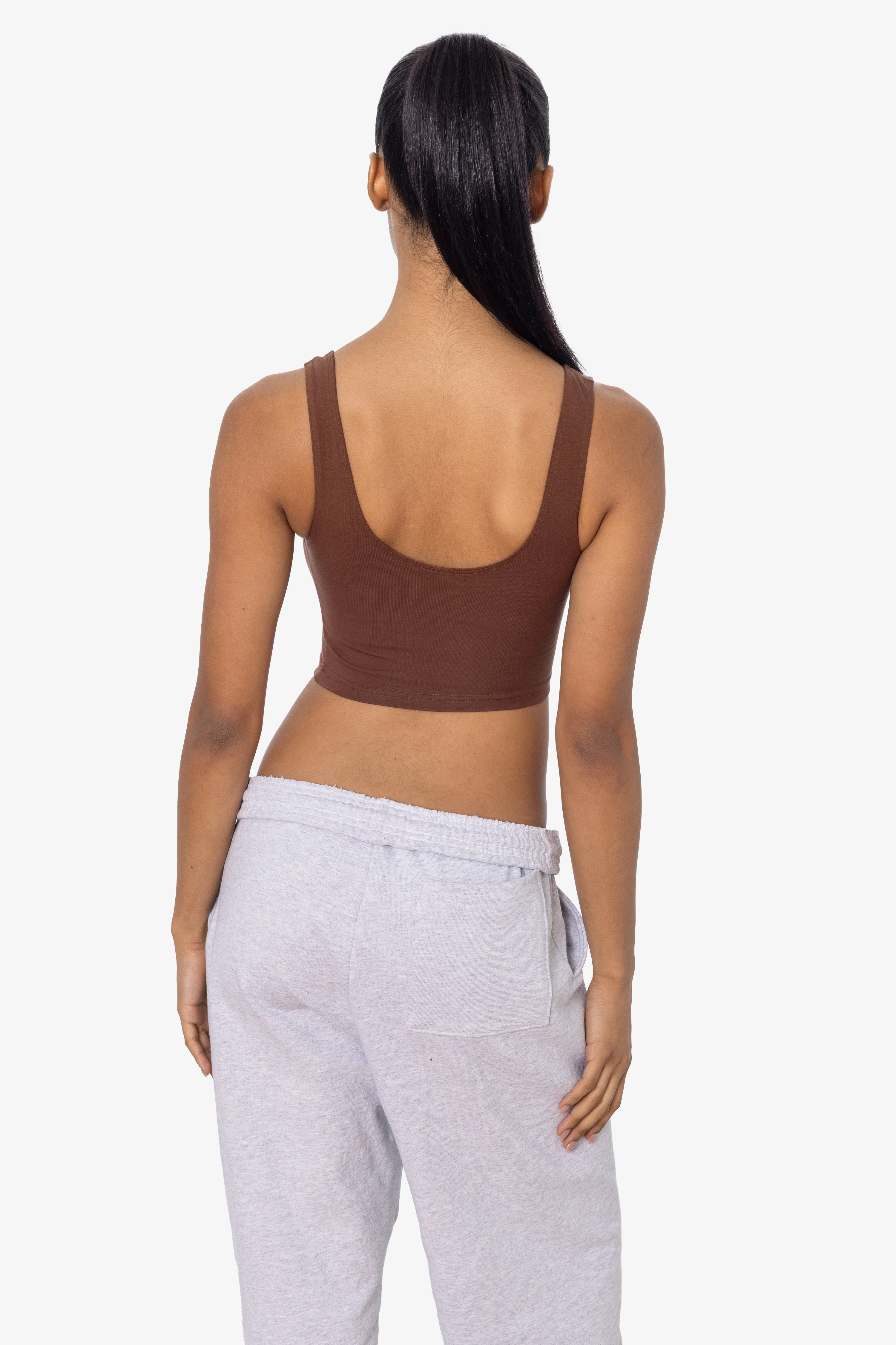 8383 - Cotton Spandex Tank Crop Top - Image 26
