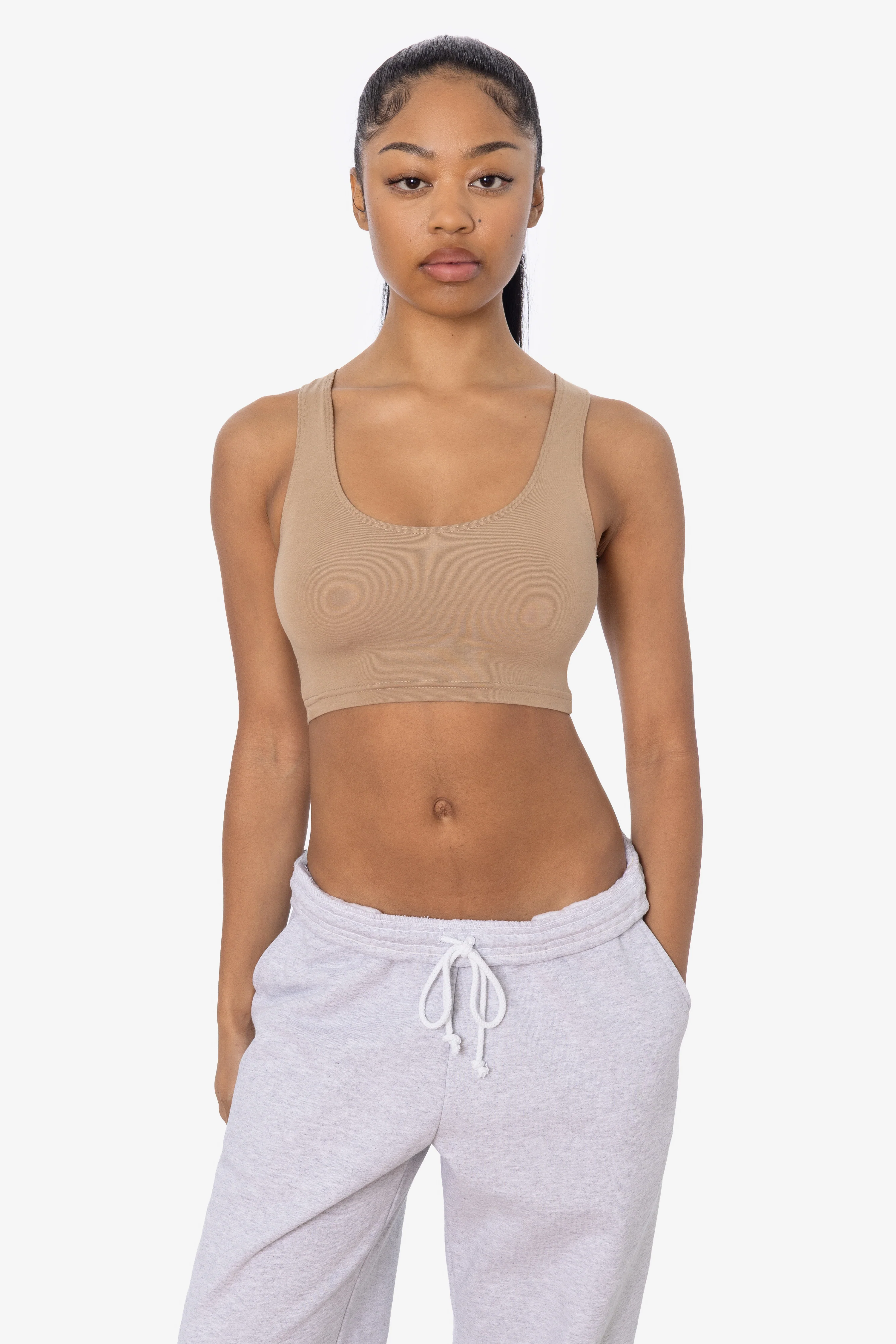 8383 - Cotton Spandex Tank Crop Top - Image 27
