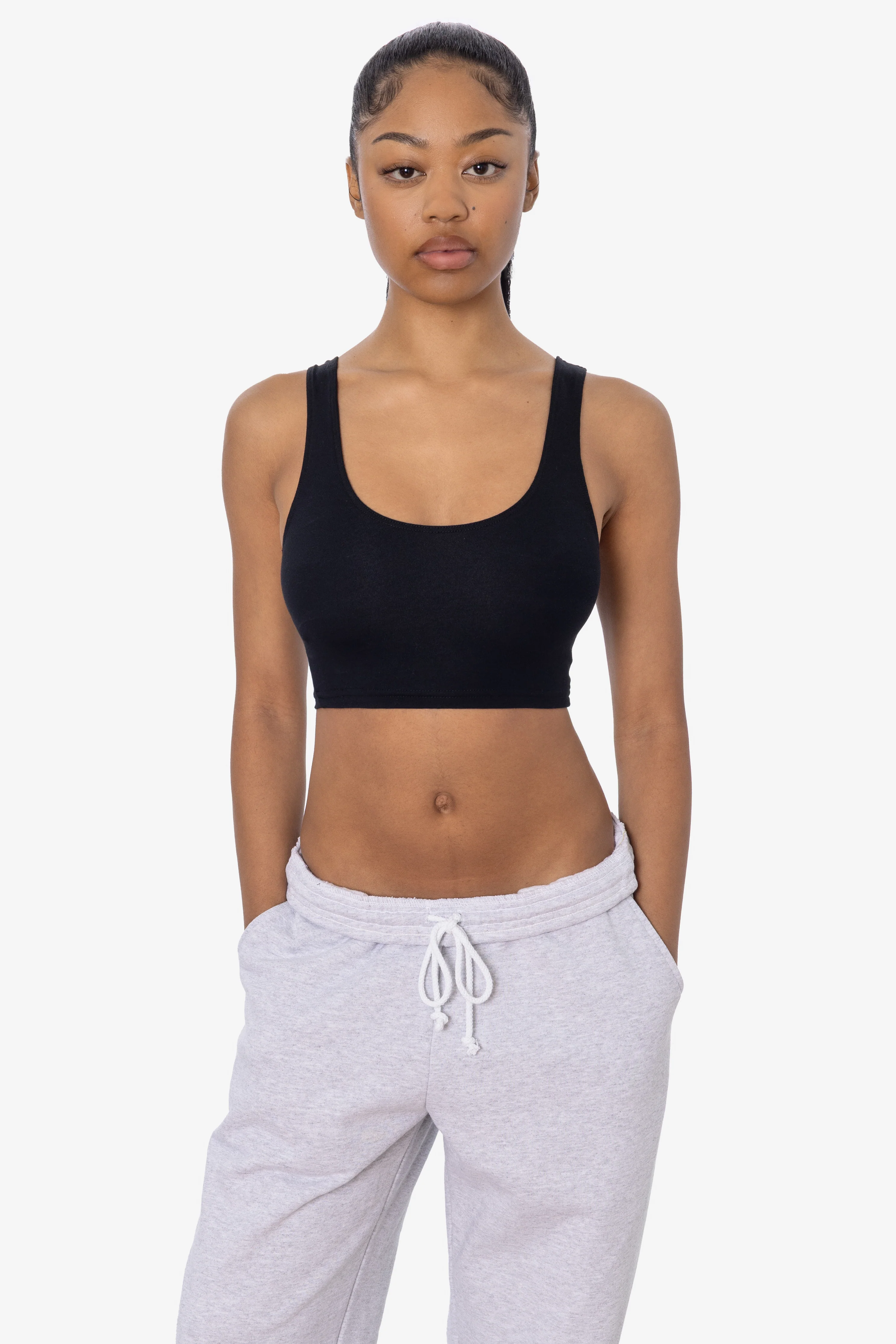 8383 - Cotton Spandex Tank Crop Top - Image 30