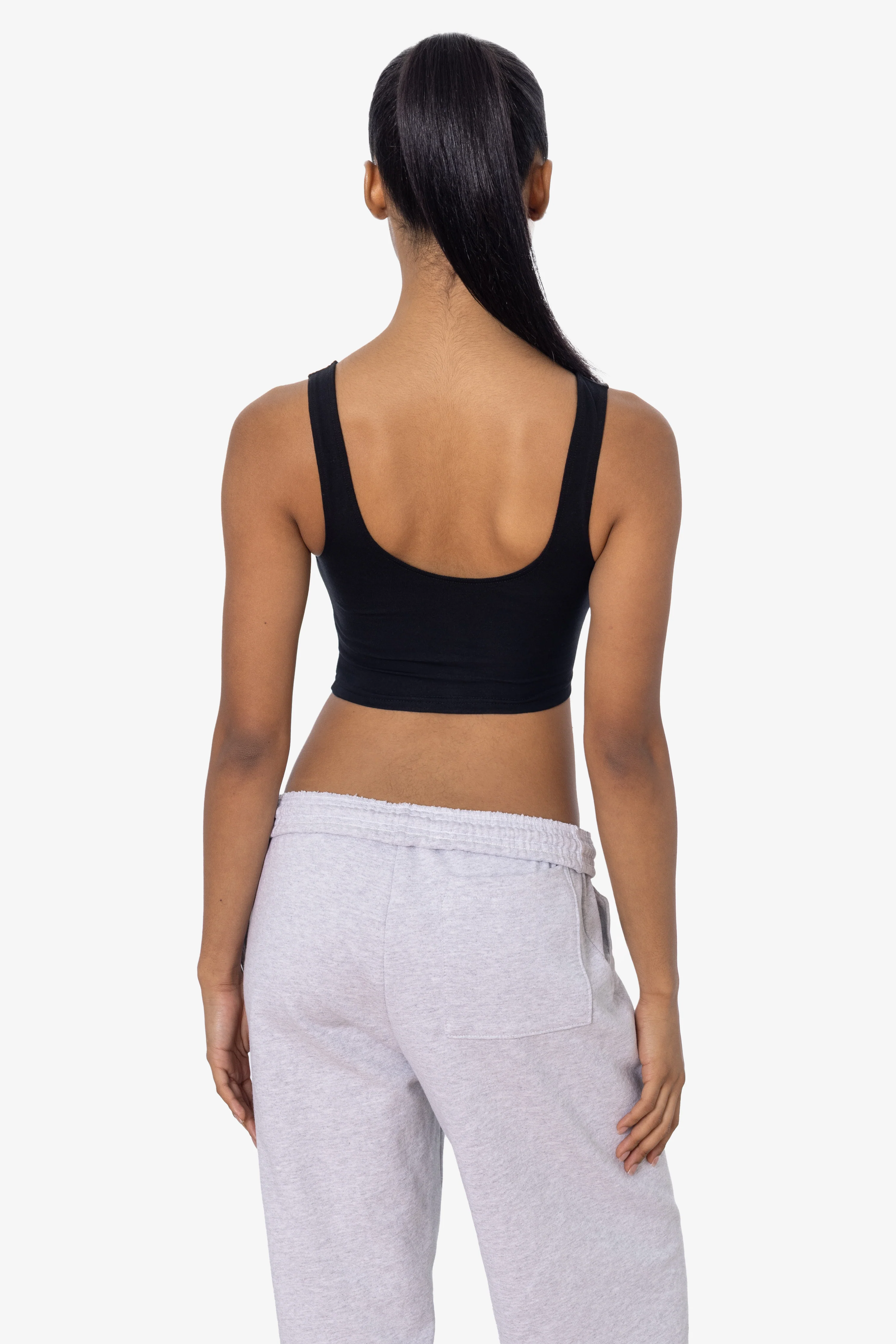 8383 - Cotton Spandex Tank Crop Top - Image 32