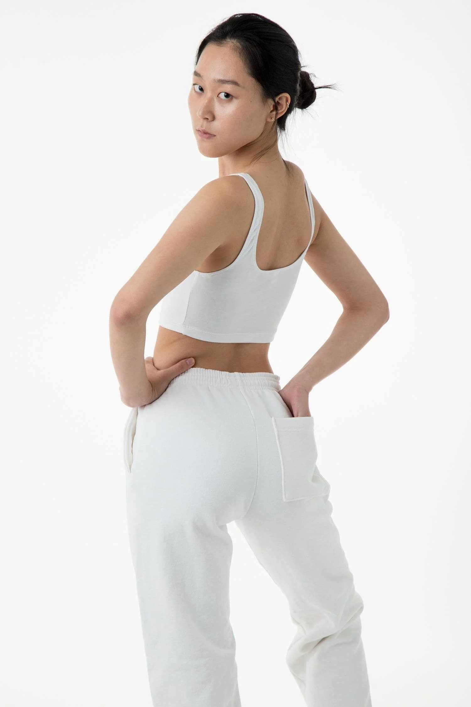 8383 - Cotton Spandex Tank Crop Top - Image 37