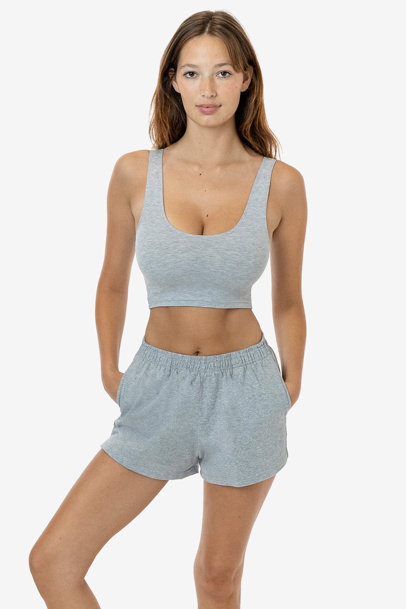 8383 - Cotton Spandex Tank Crop Top - Image 46