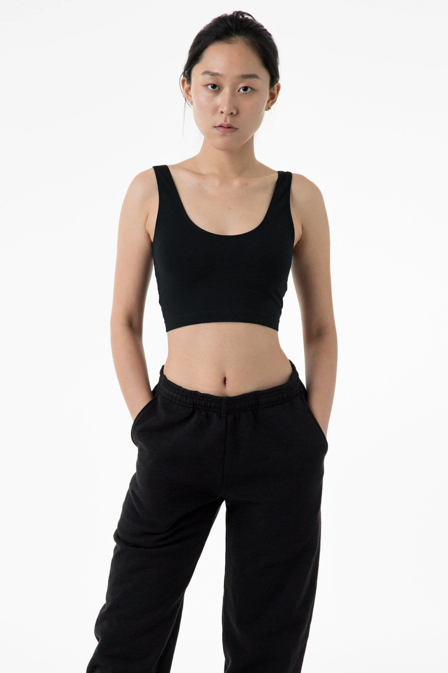 8383 - Cotton Spandex Tank Crop Top - Image 53