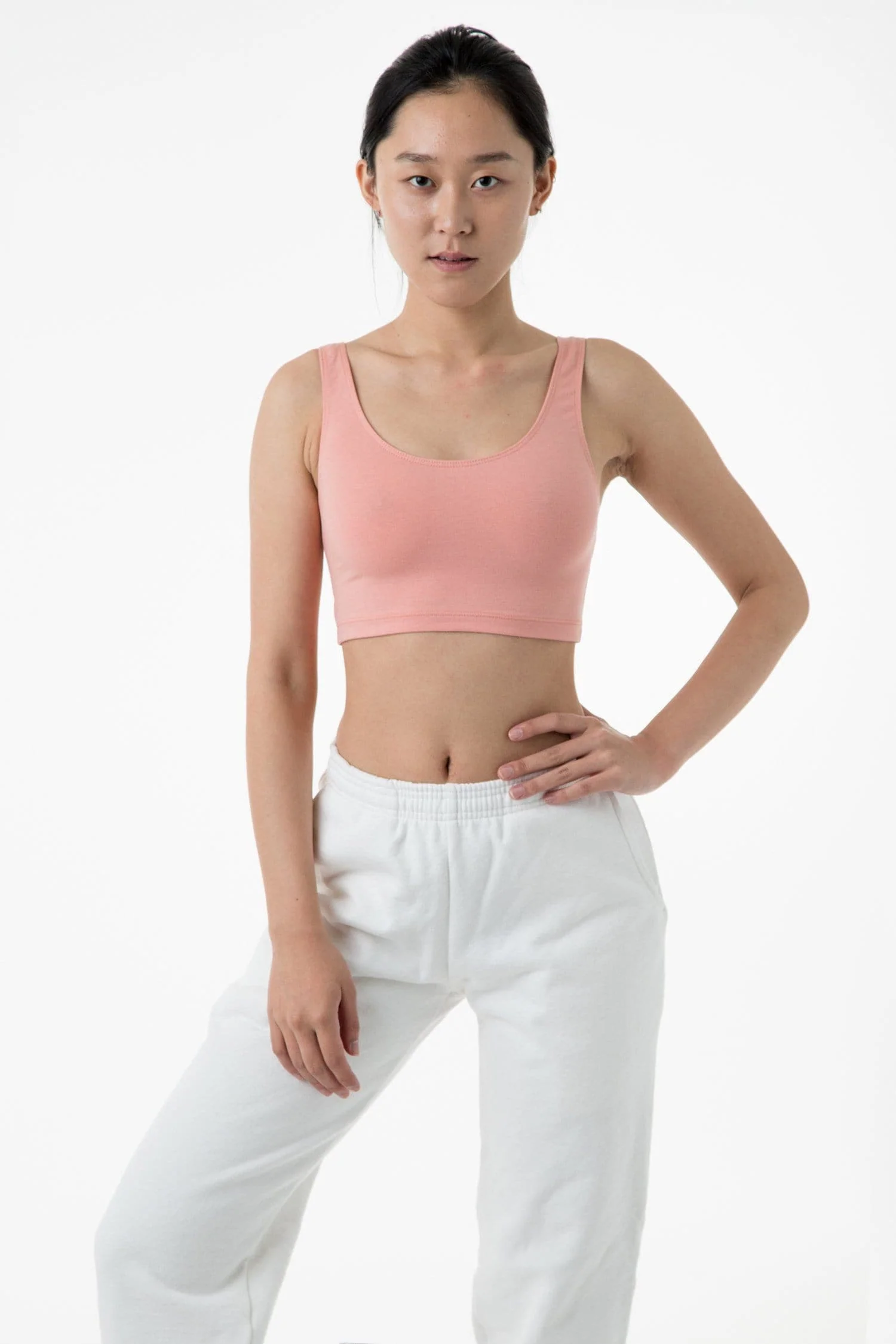 8383 - Cotton Spandex Tank Crop Top - Image 54