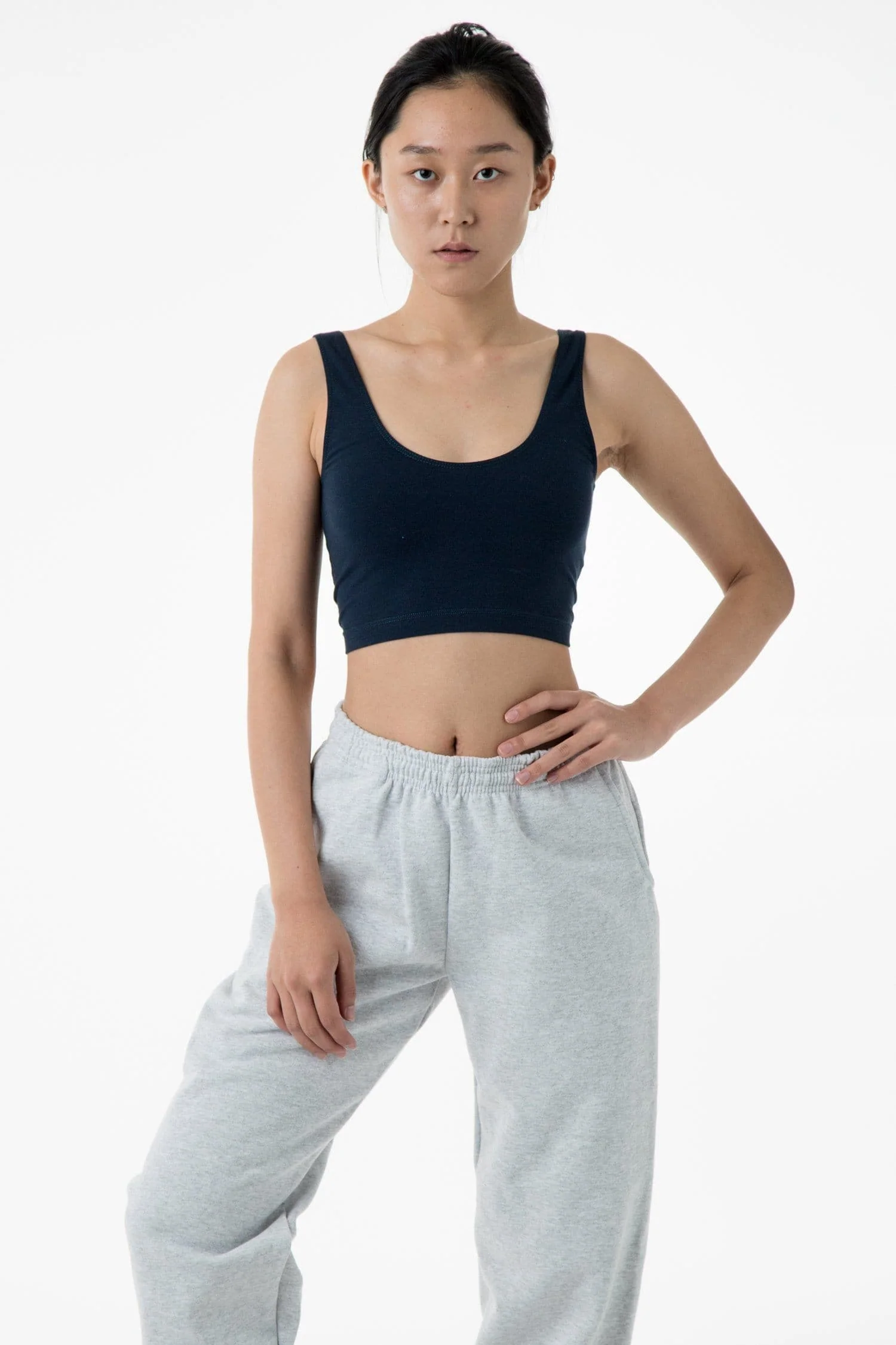 8383 - Cotton Spandex Tank Crop Top - Image 55