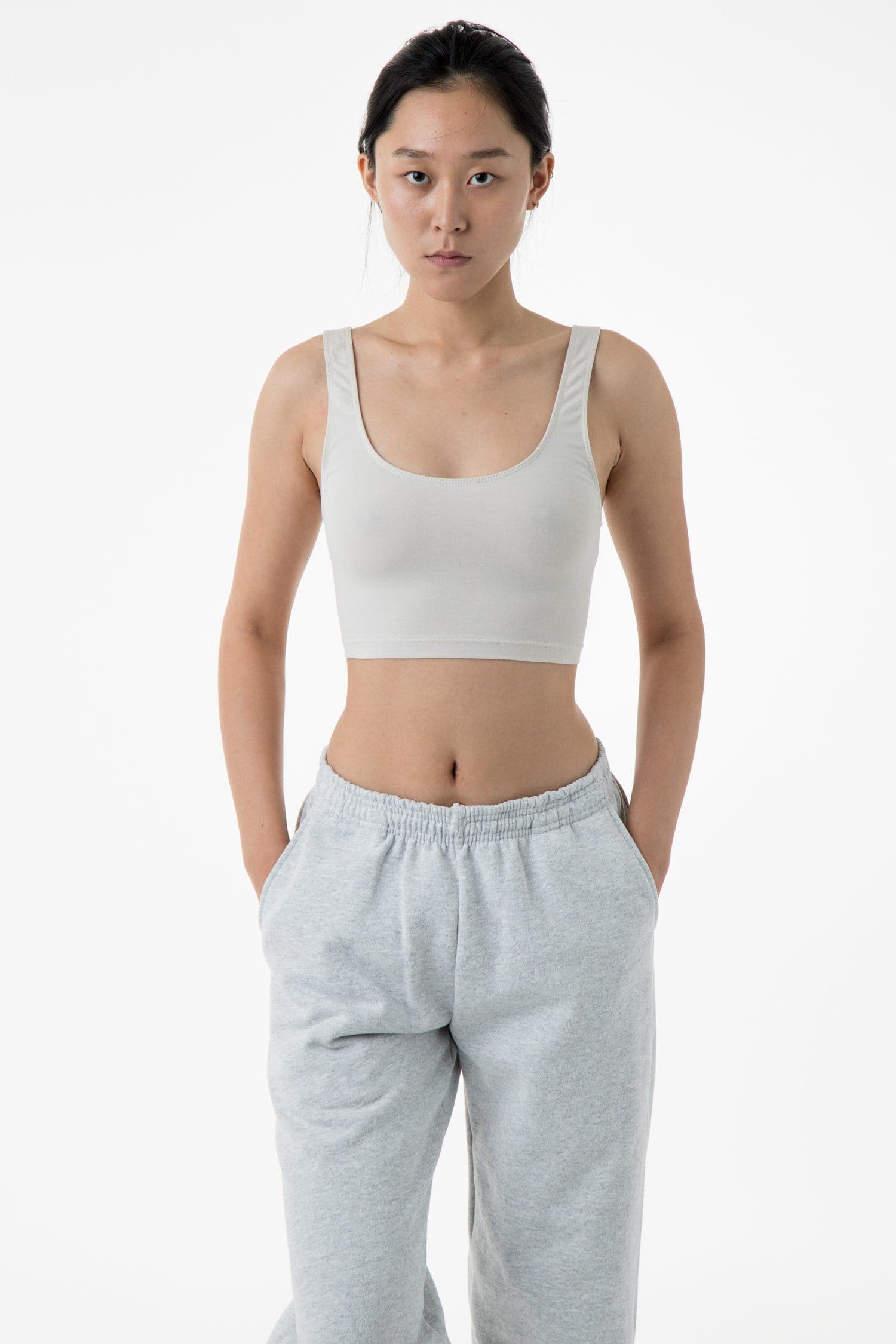 8383 - Cotton Spandex Tank Crop Top - Image 56