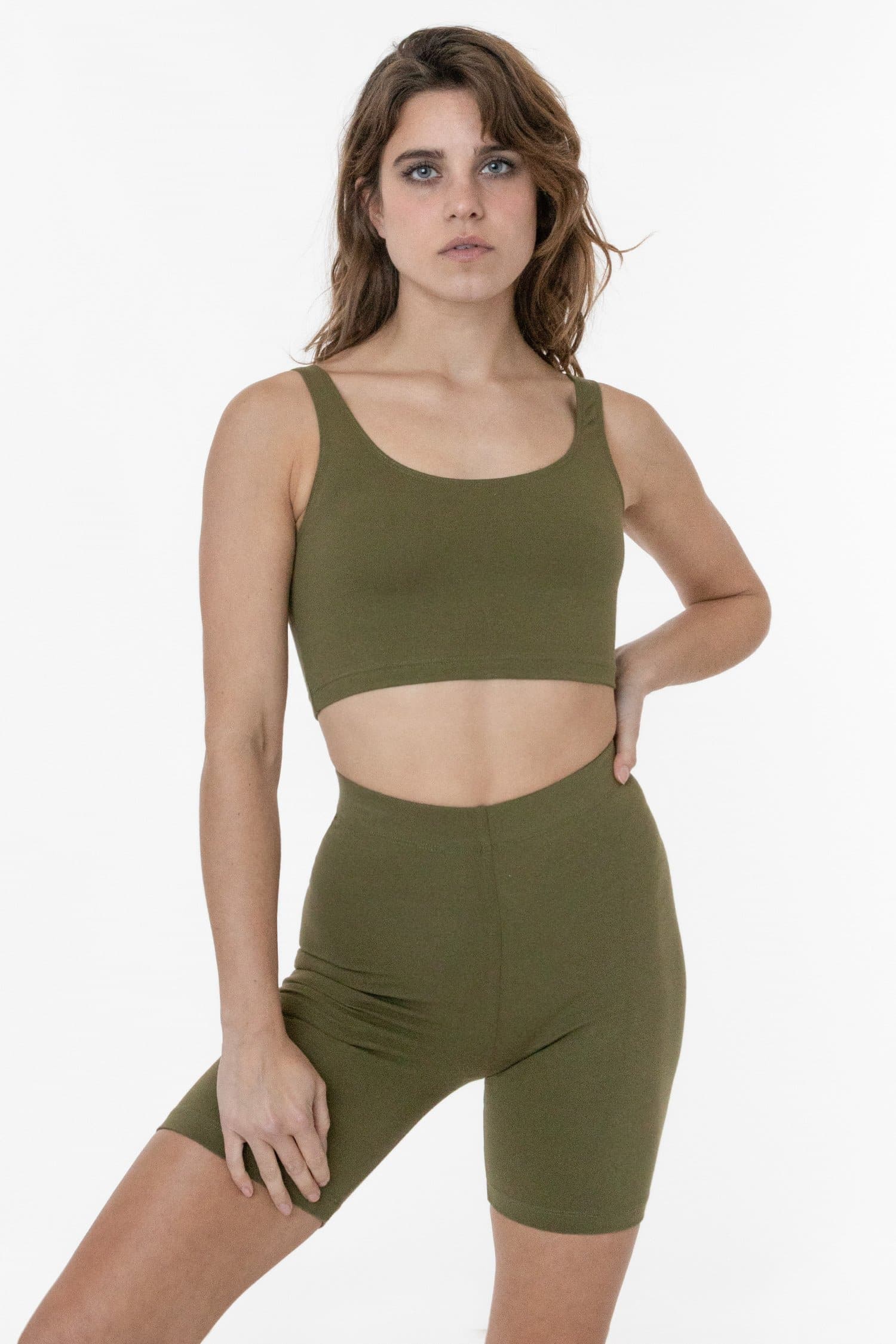8383 - Cotton Spandex Tank Crop Top - Image 58