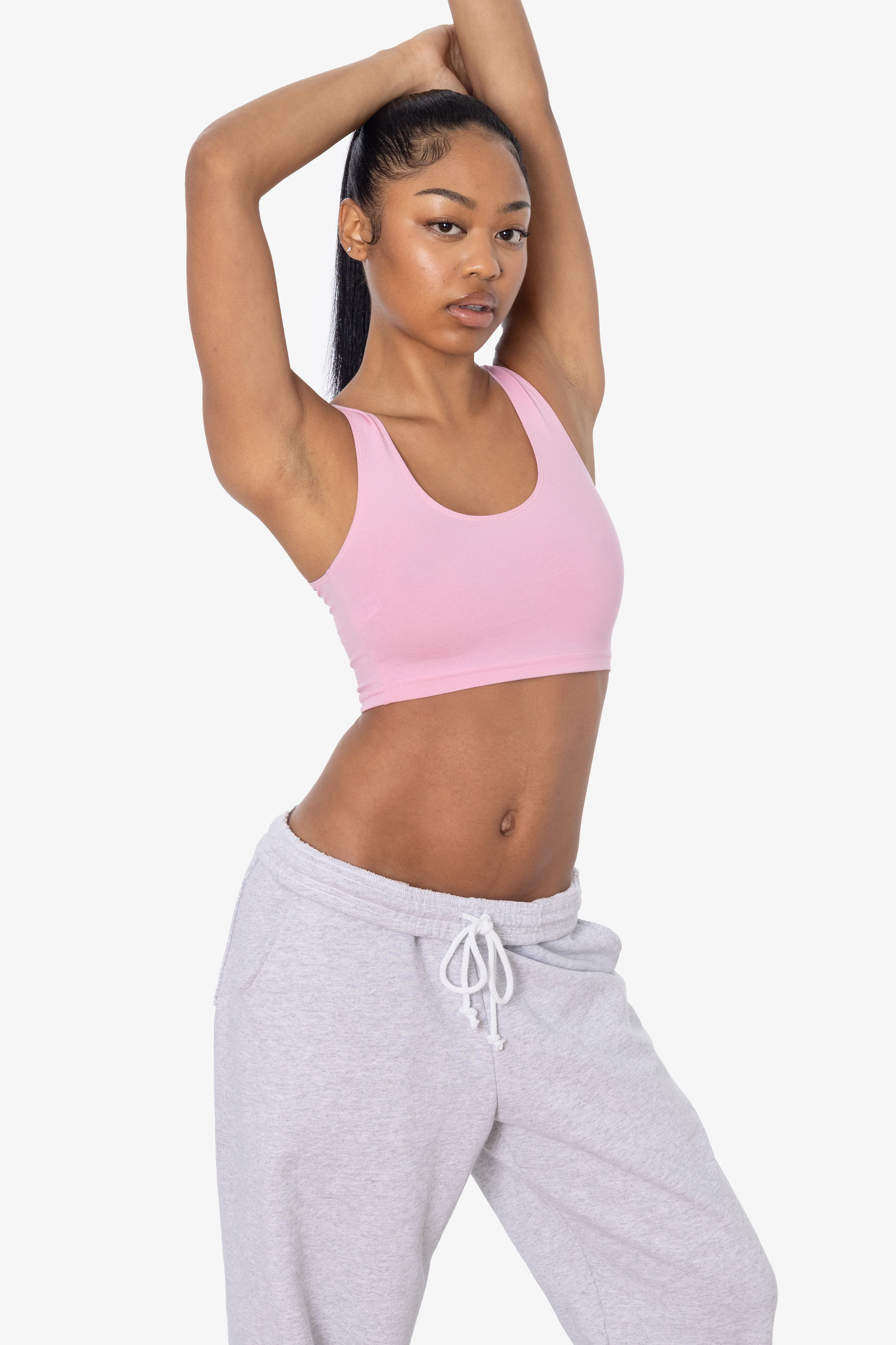 8383 - Cotton Spandex Tank Crop Top - Image 62