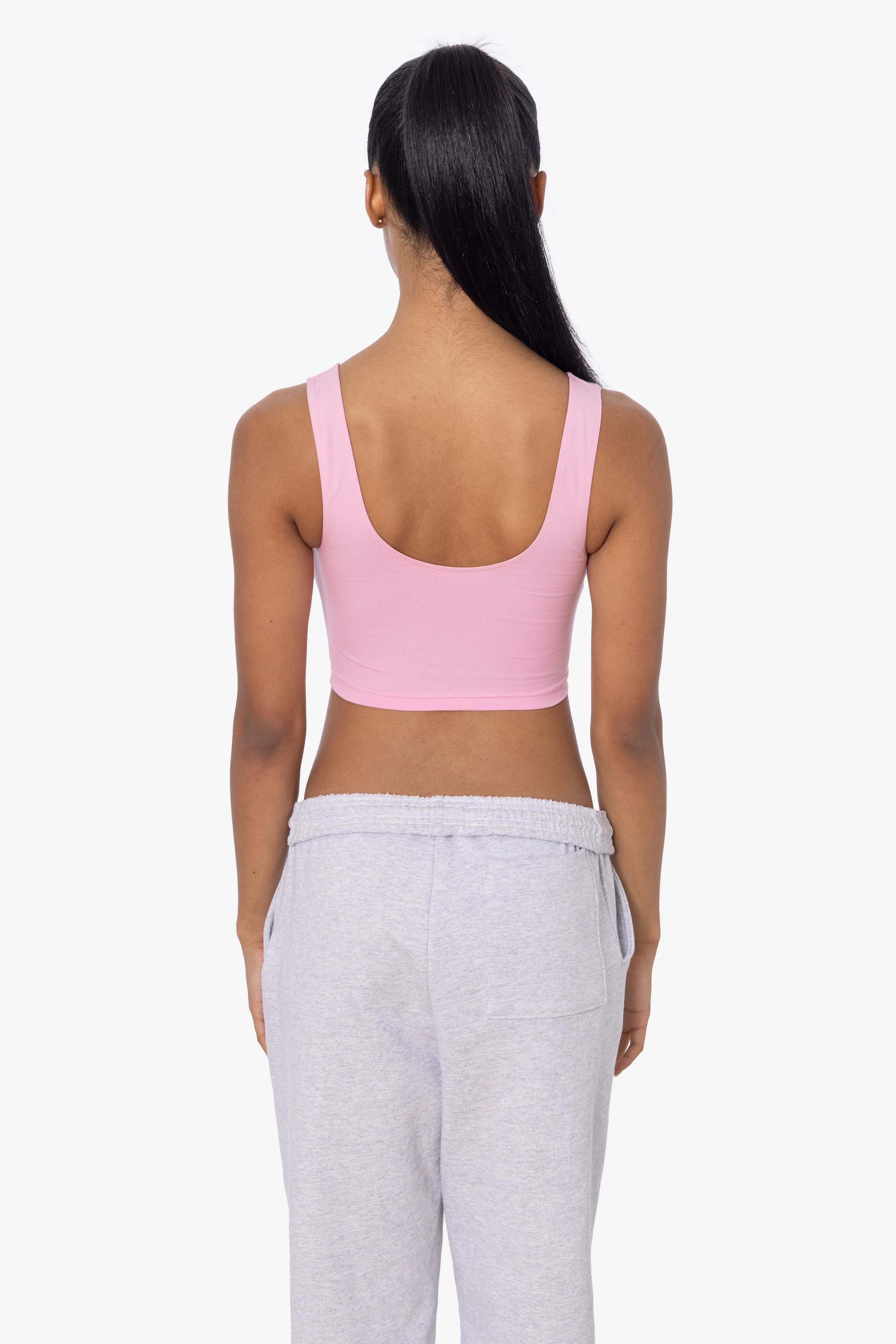 8383 - Cotton Spandex Tank Crop Top - Image 64