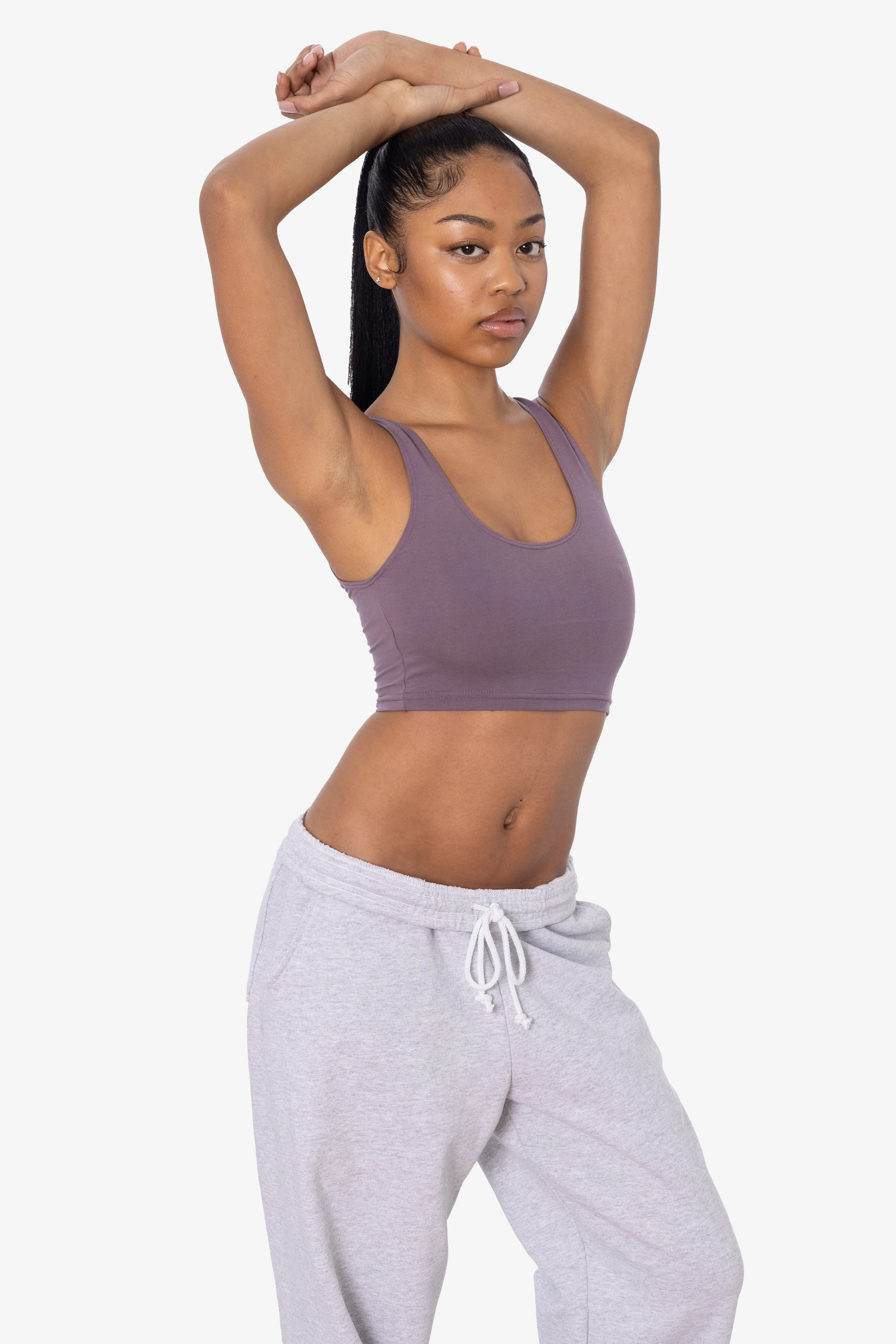 8383 - Cotton Spandex Tank Crop Top - Image 66