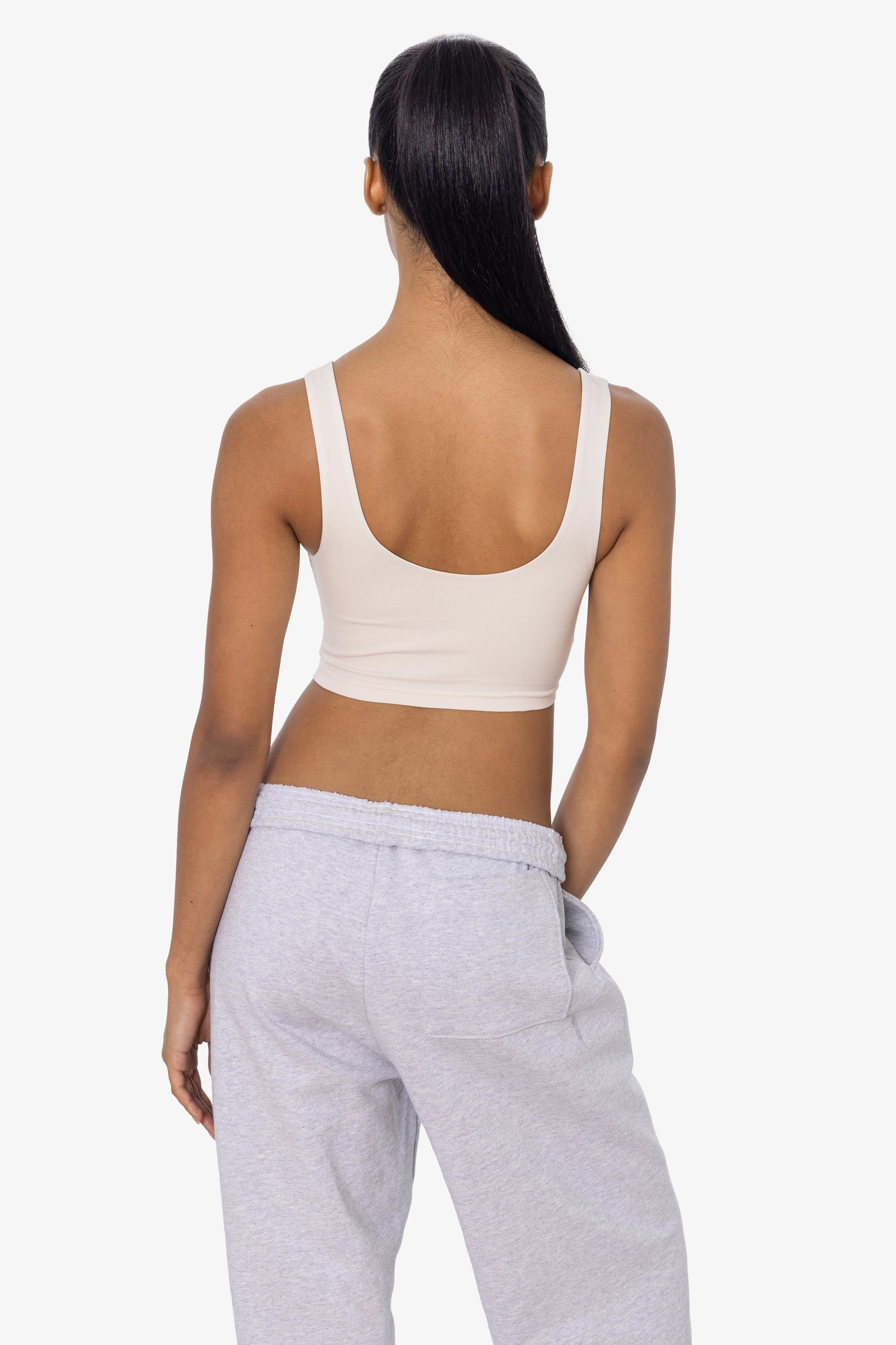 8383 - Cotton Spandex Tank Crop Top - Image 7