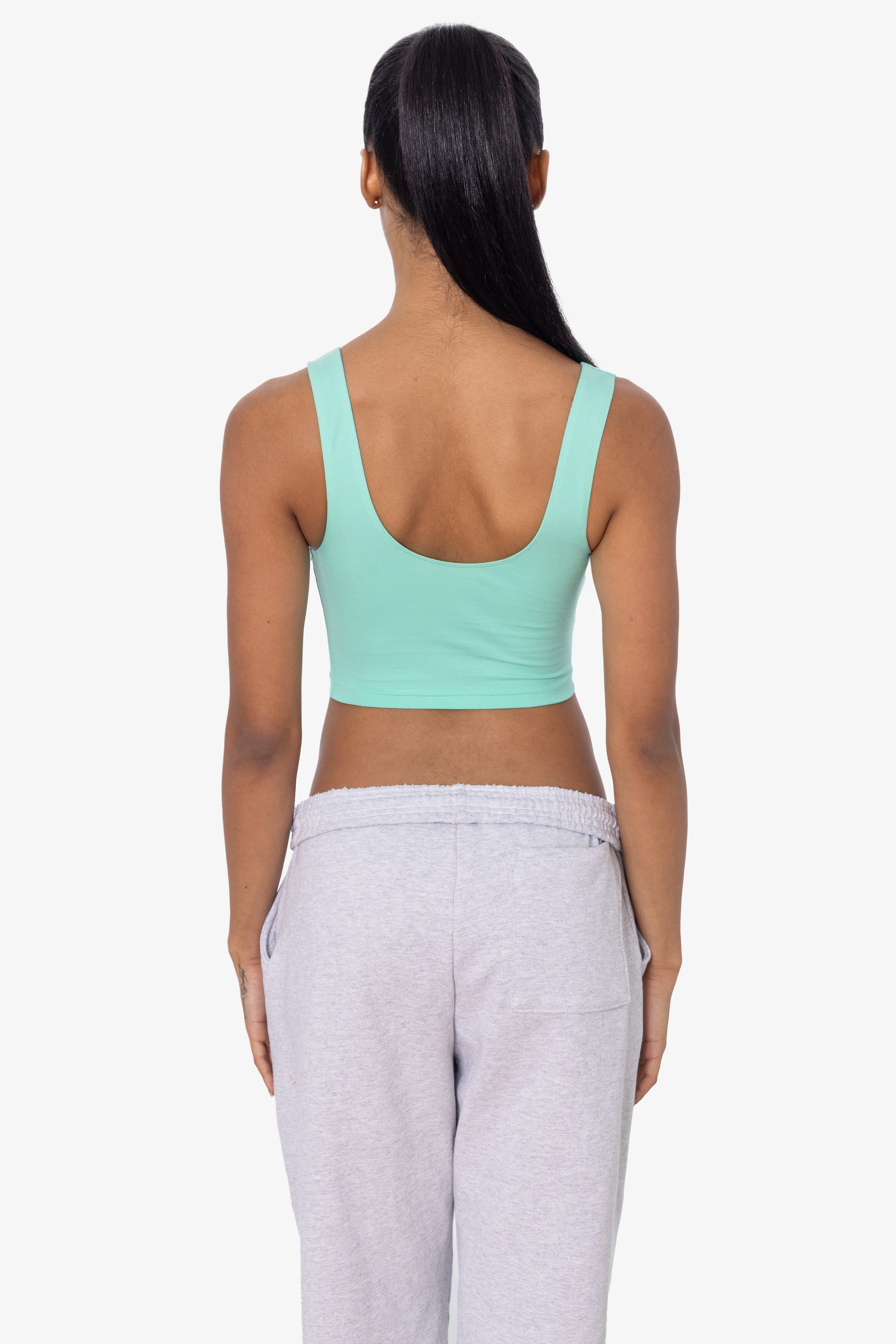 8383 - Cotton Spandex Tank Crop Top - Image 72