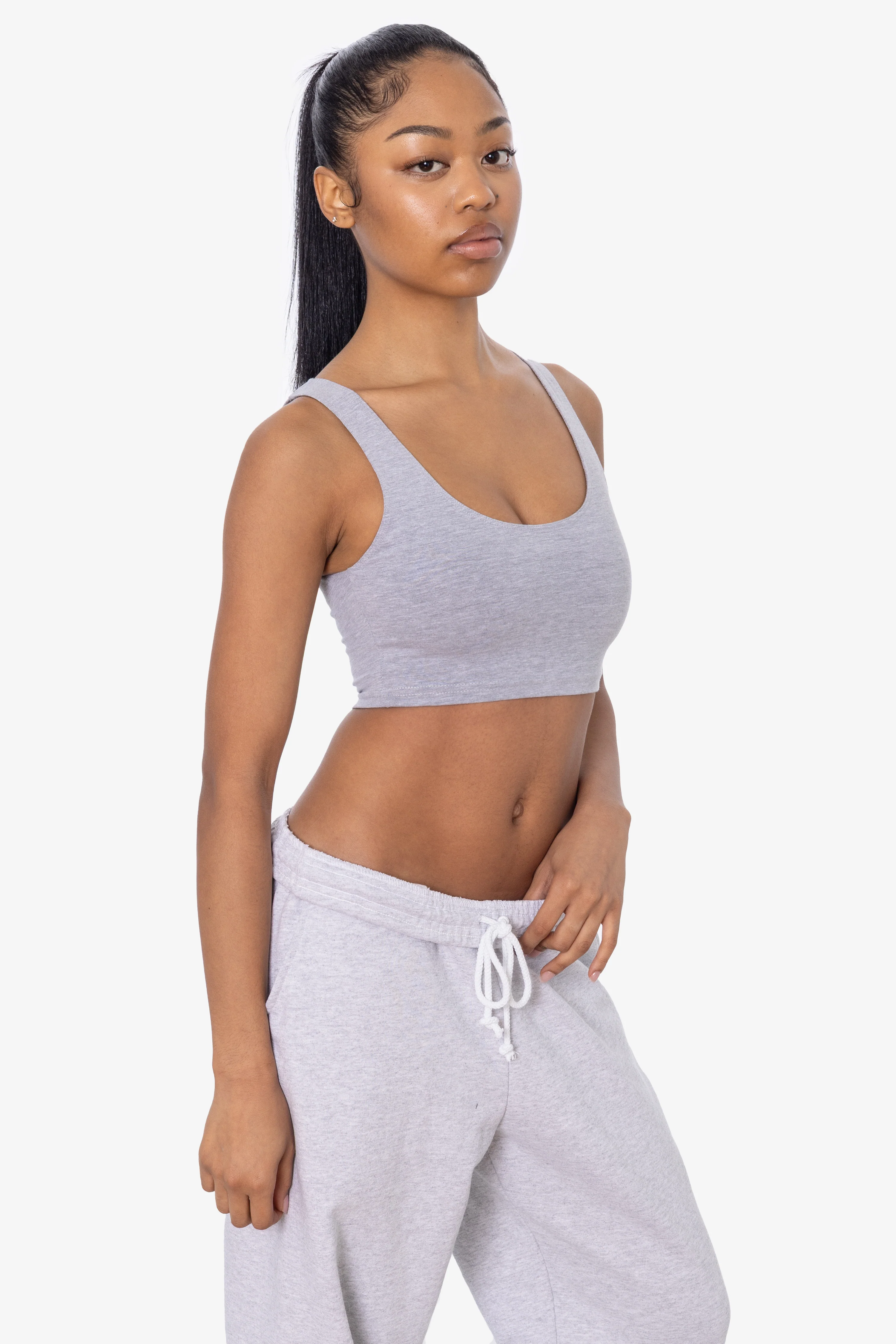 8383 - Cotton Spandex Tank Crop Top - Image 74