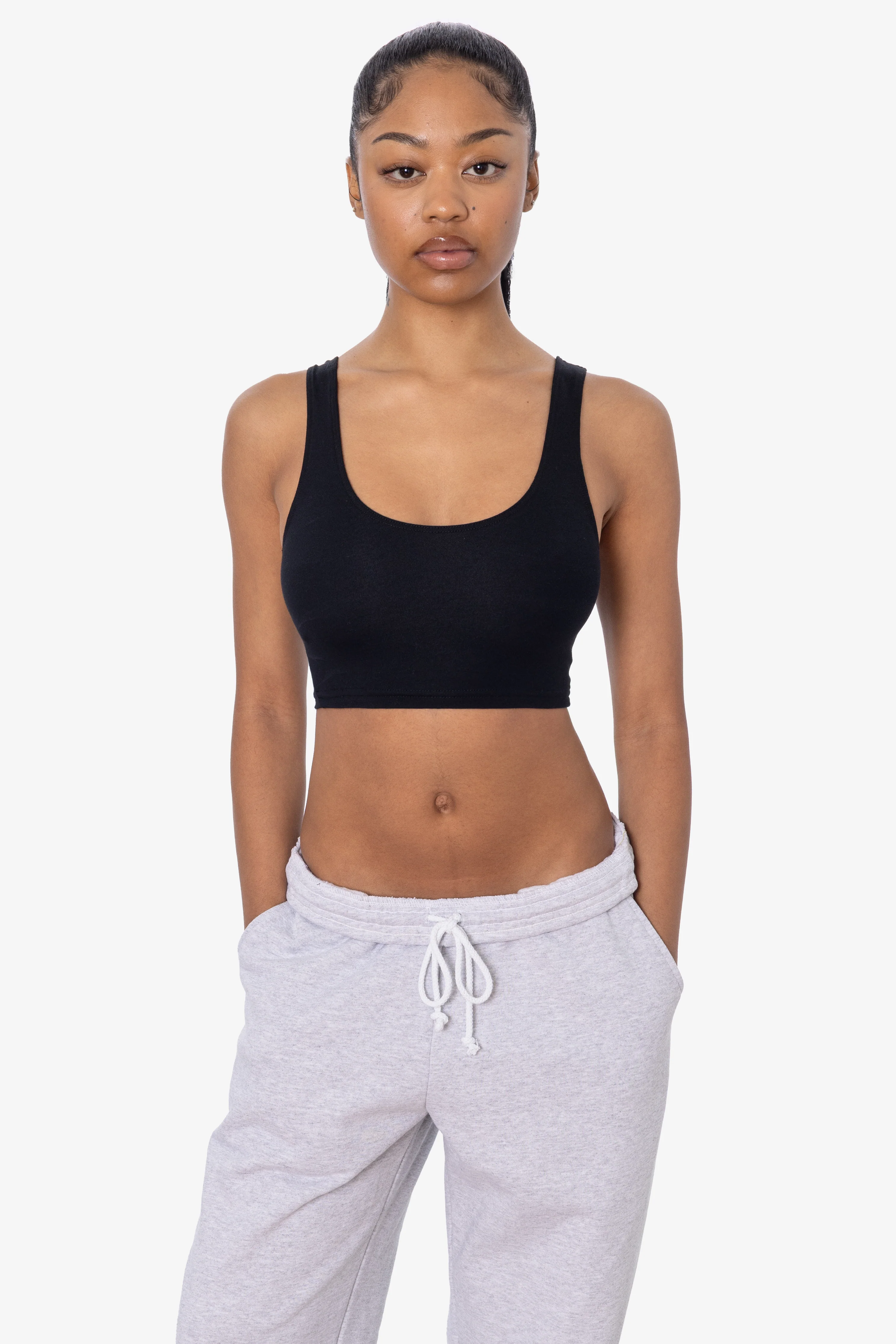 8383 - Cotton Spandex Tank Crop Top - Image 76