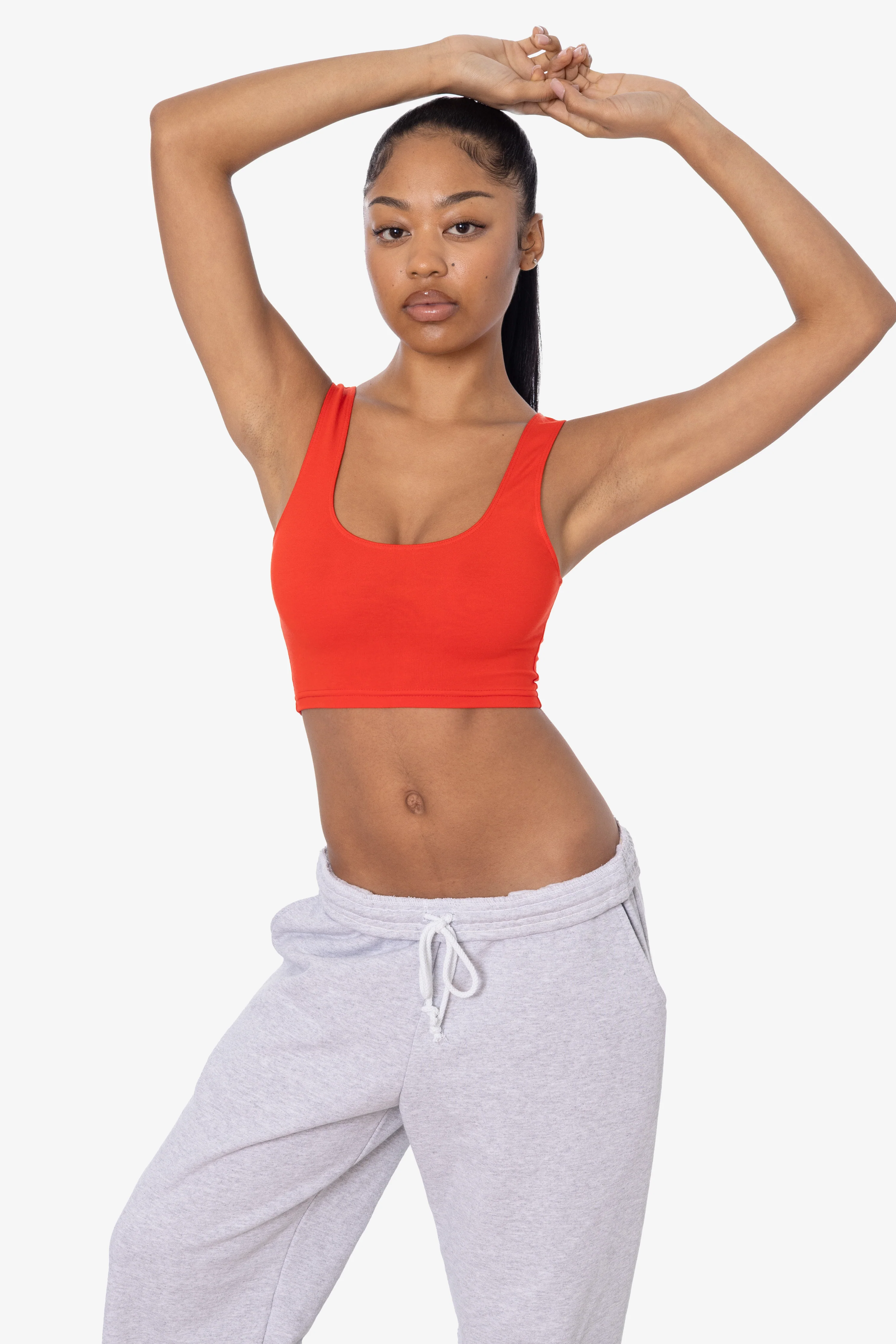 8383 - Cotton Spandex Tank Crop Top - Image 77