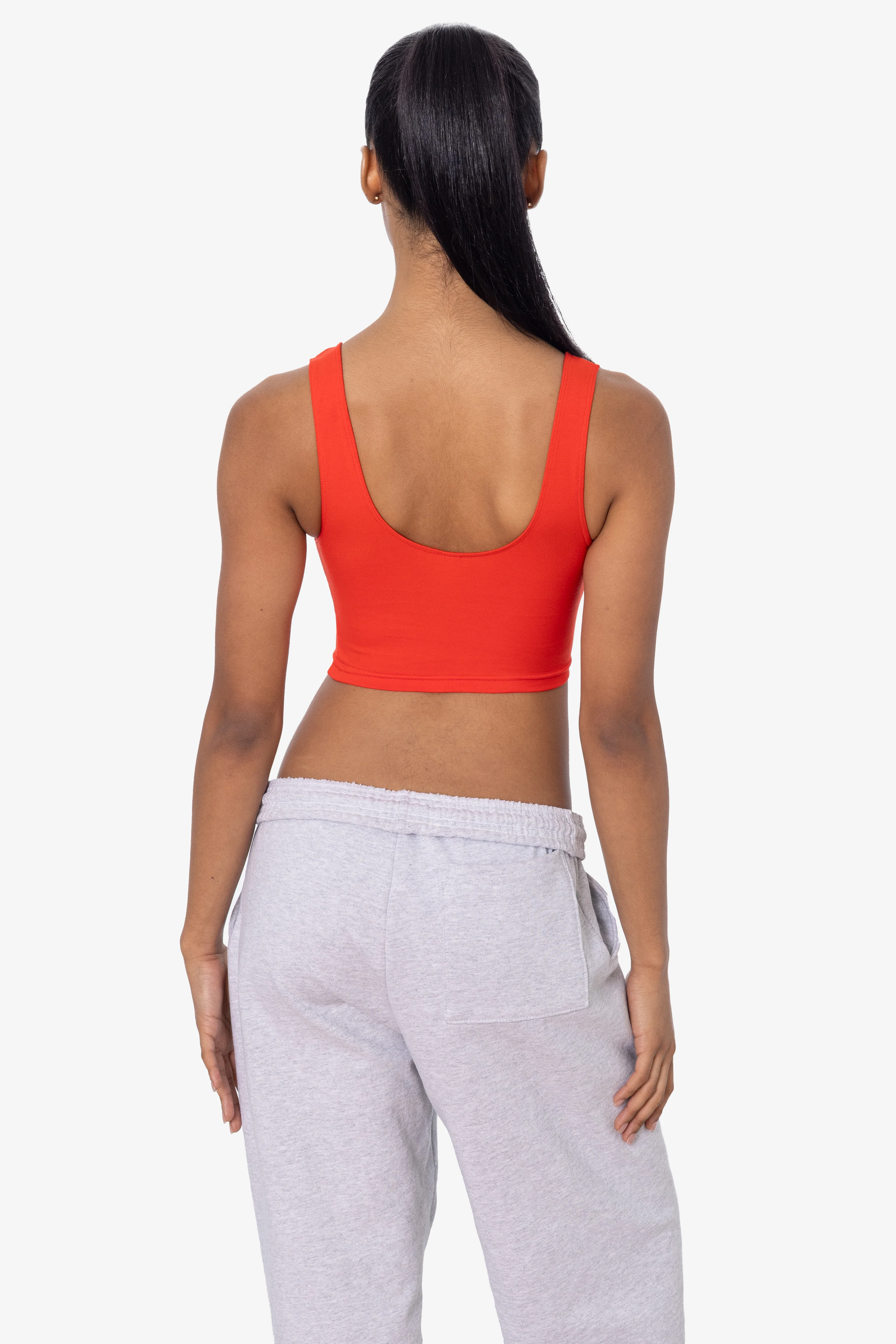 8383 - Cotton Spandex Tank Crop Top - Image 78
