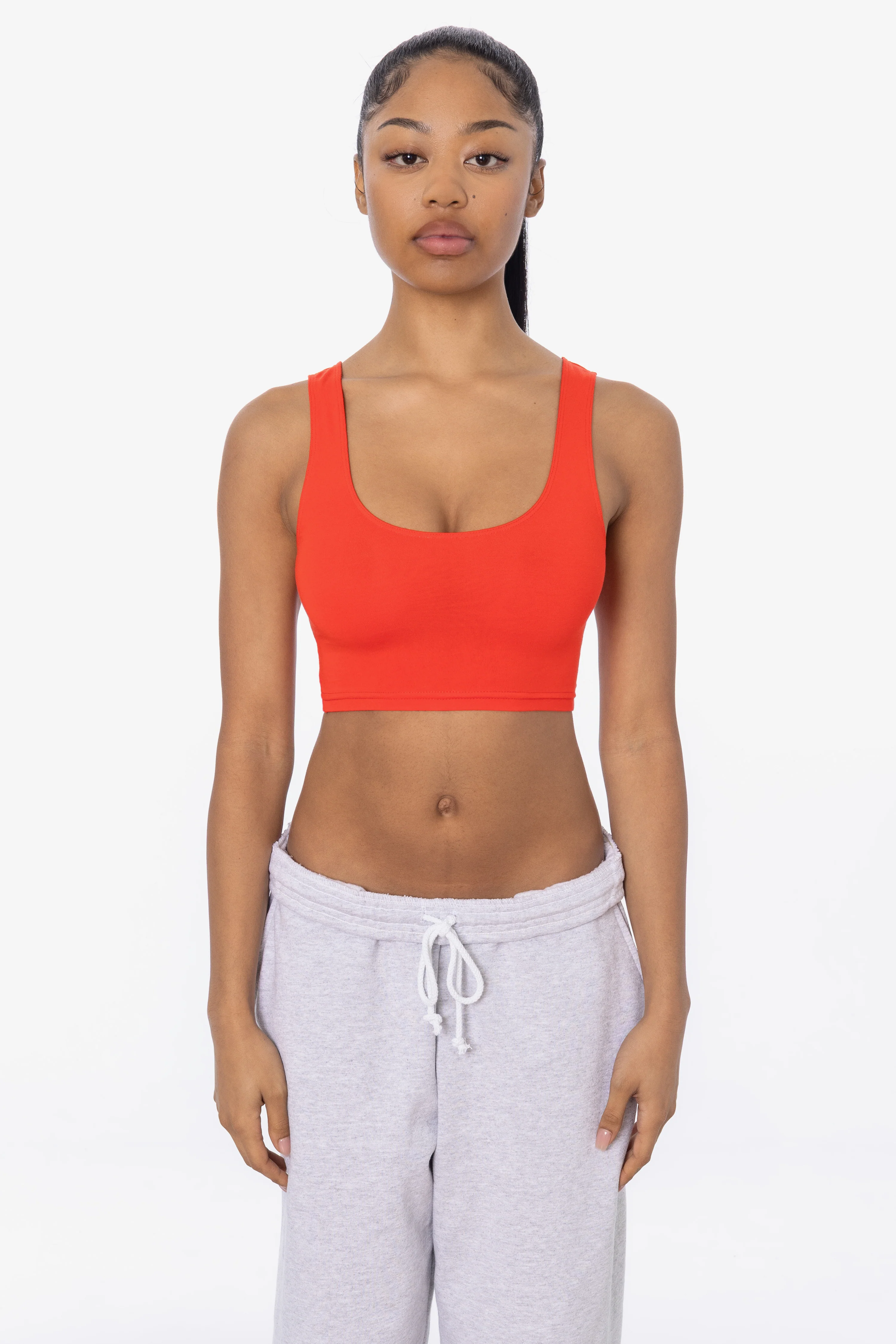8383 - Cotton Spandex Tank Crop Top - Image 8