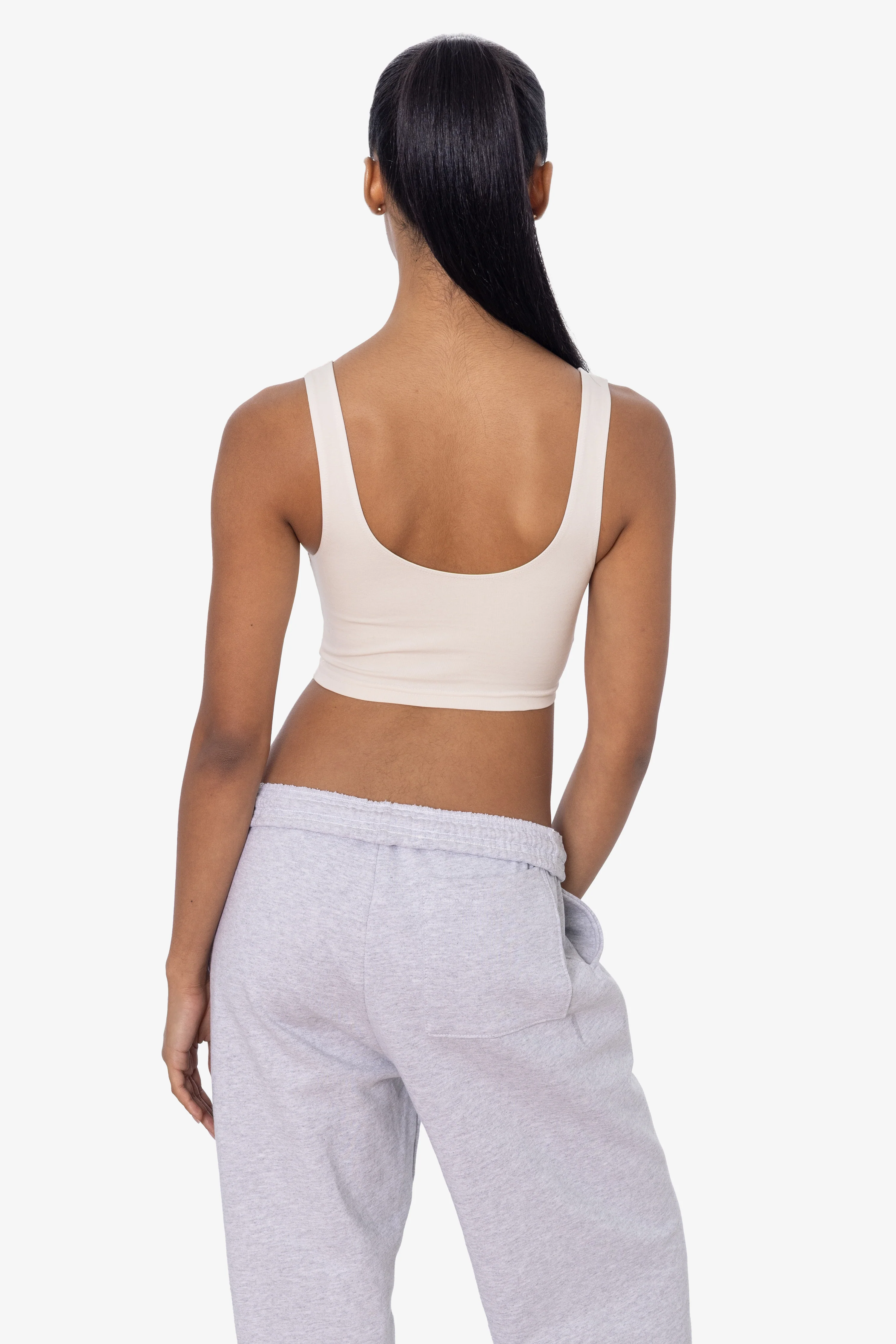 8383 - Cotton Spandex Tank Crop Top - Image 85