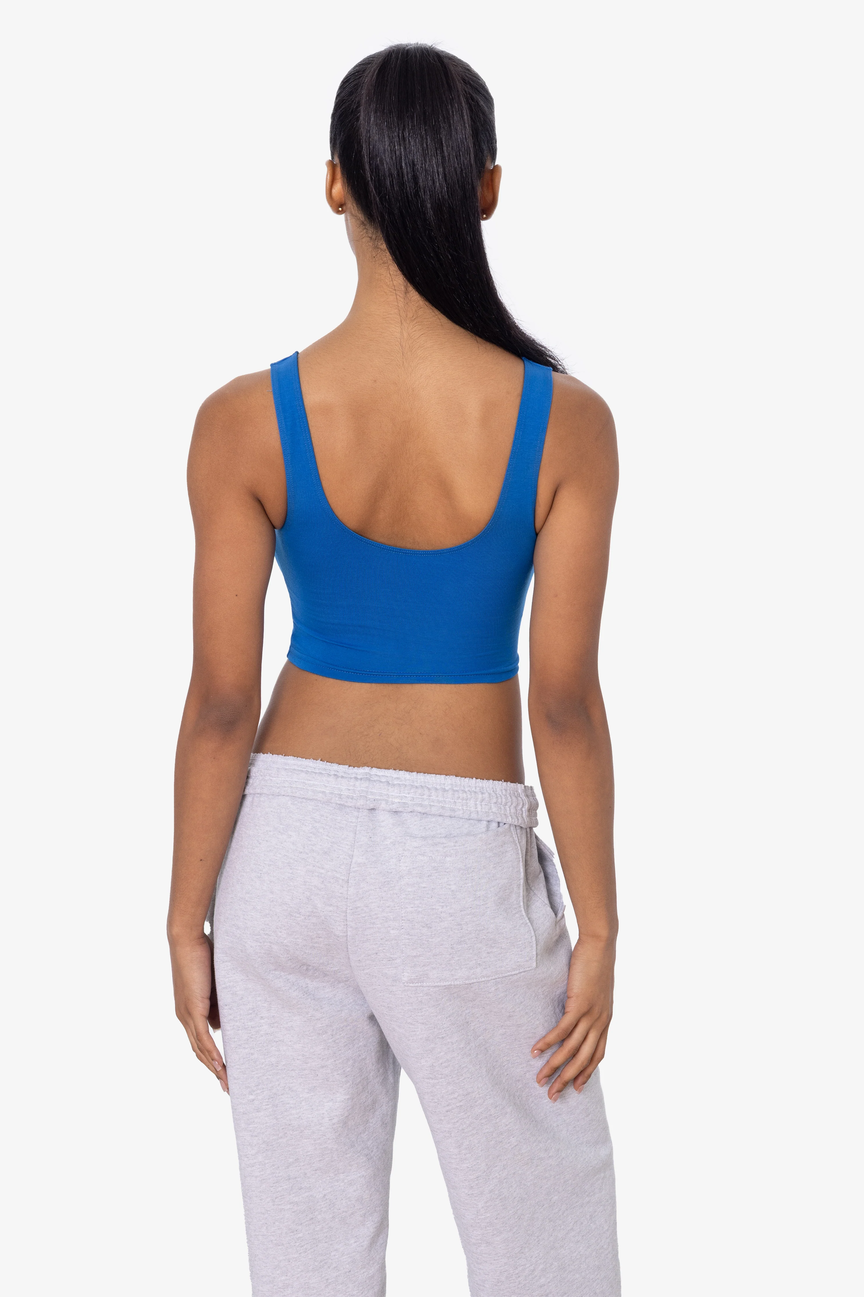 8383 - Cotton Spandex Tank Crop Top - Image 89