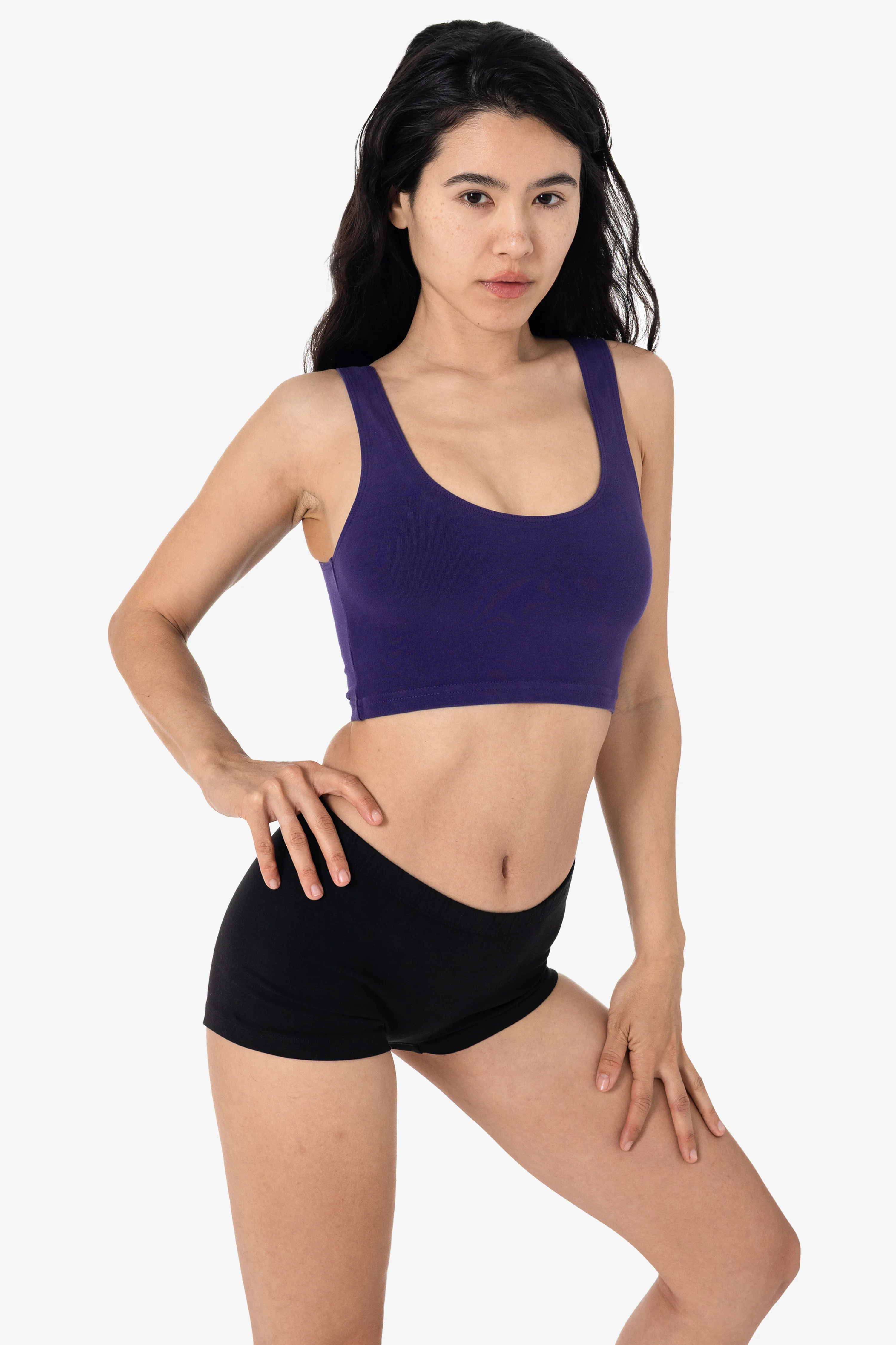 8383GD - Garment Dye Cotton Spandex Crop Tank - Image 15