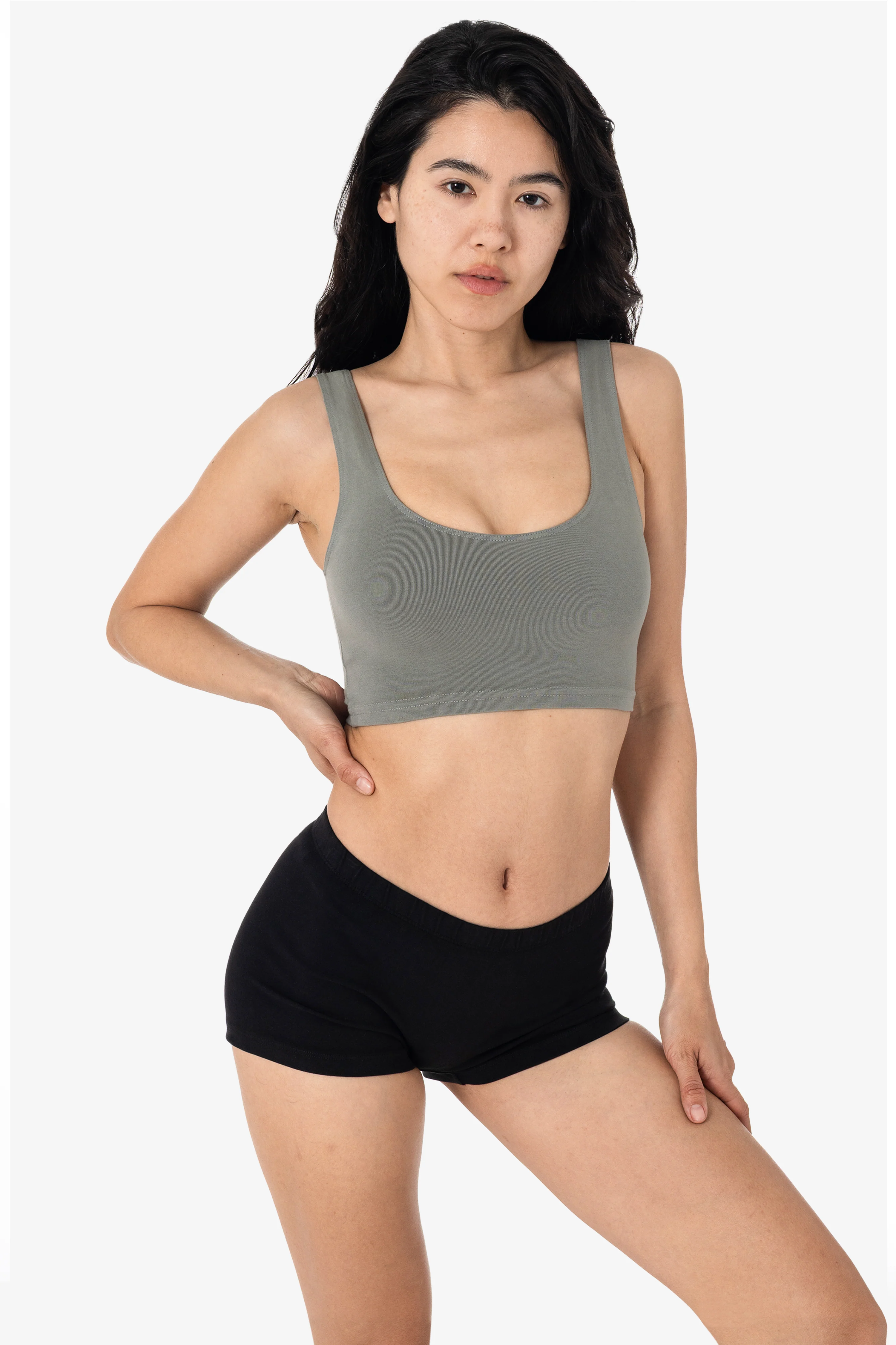 8383GD - Garment Dye Cotton Spandex Crop Tank - Image 22