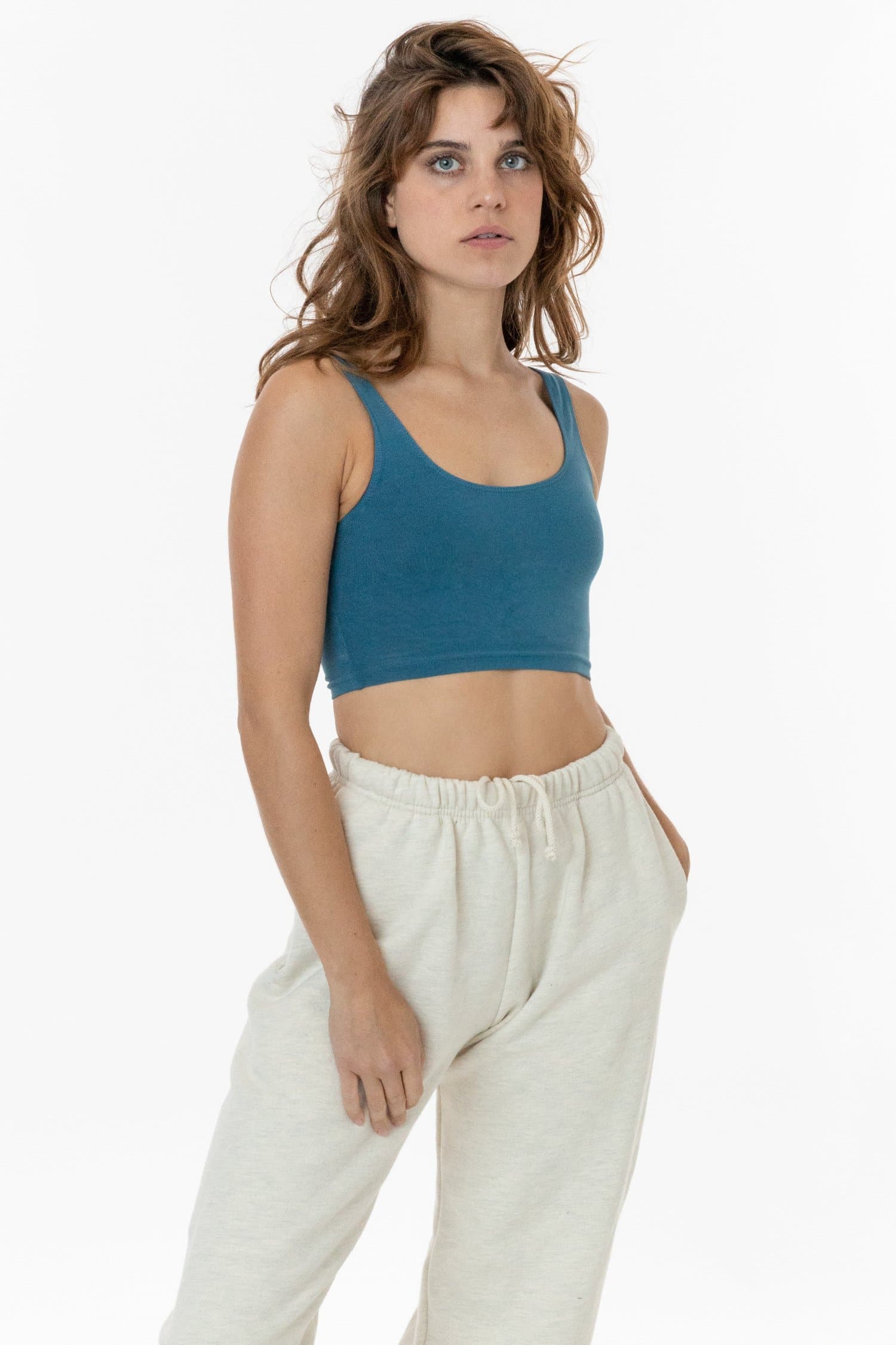 8383GD - Garment Dye Cotton Spandex Crop Tank - Image 26