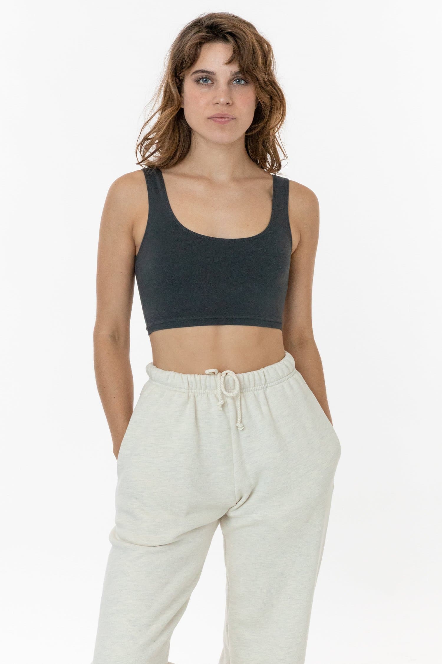 8383GD - Garment Dye Cotton Spandex Crop Tank - Image 37