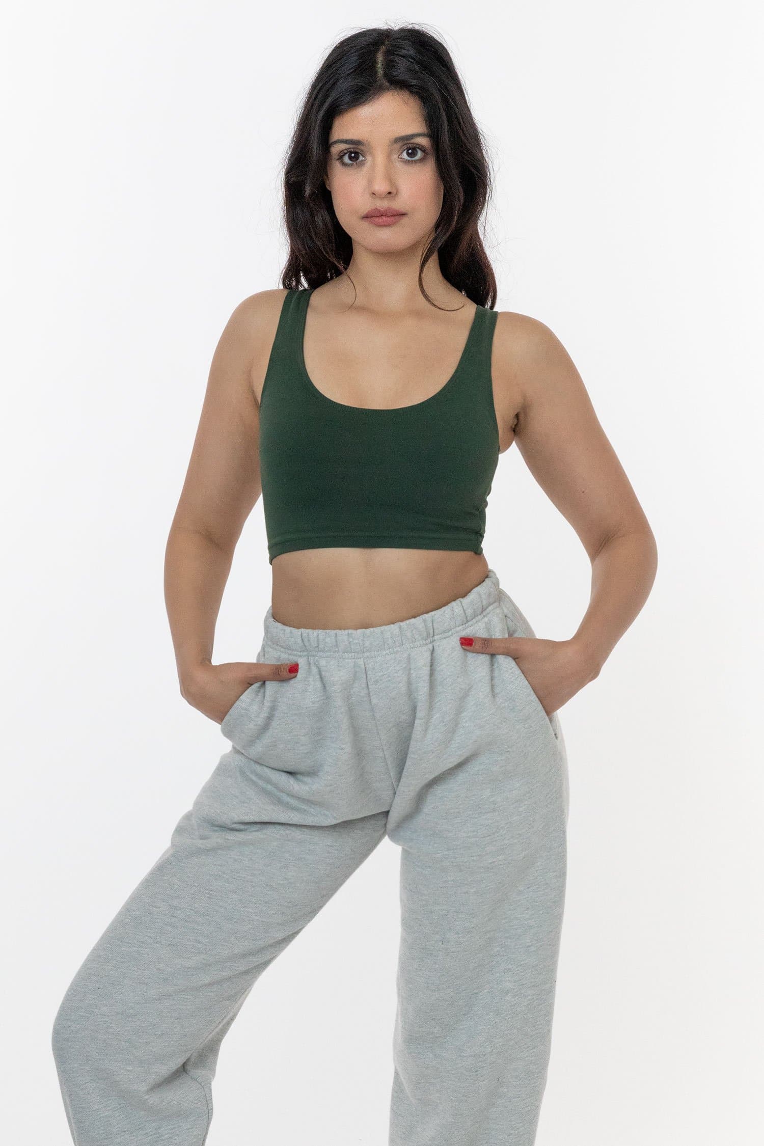 8383GD - Garment Dye Cotton Spandex Crop Tank - Image 39
